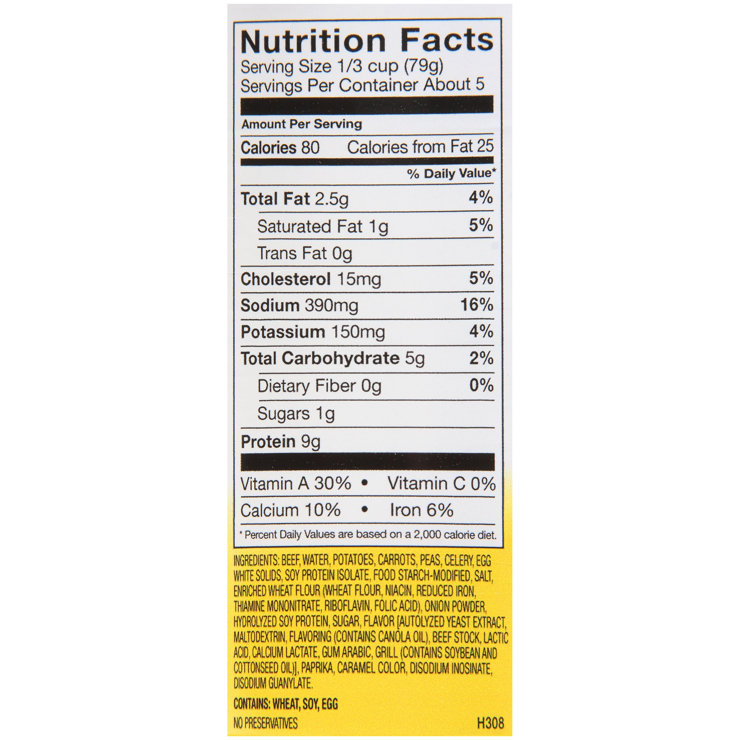 Kent Precision Foods H308-F8800 - Thick-It® Purée Beef Stew Thickened Food, 15-ounce Can - 1/Each, 12/Case