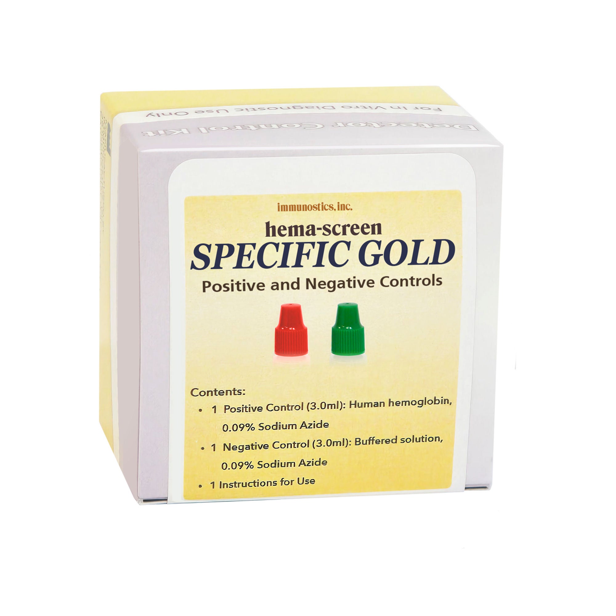 Immunostics - HSGDCON Colorectal Cancer Screening Control Set Hema-Screen™ Specific Hemoglobin Positive Level / Negative Level