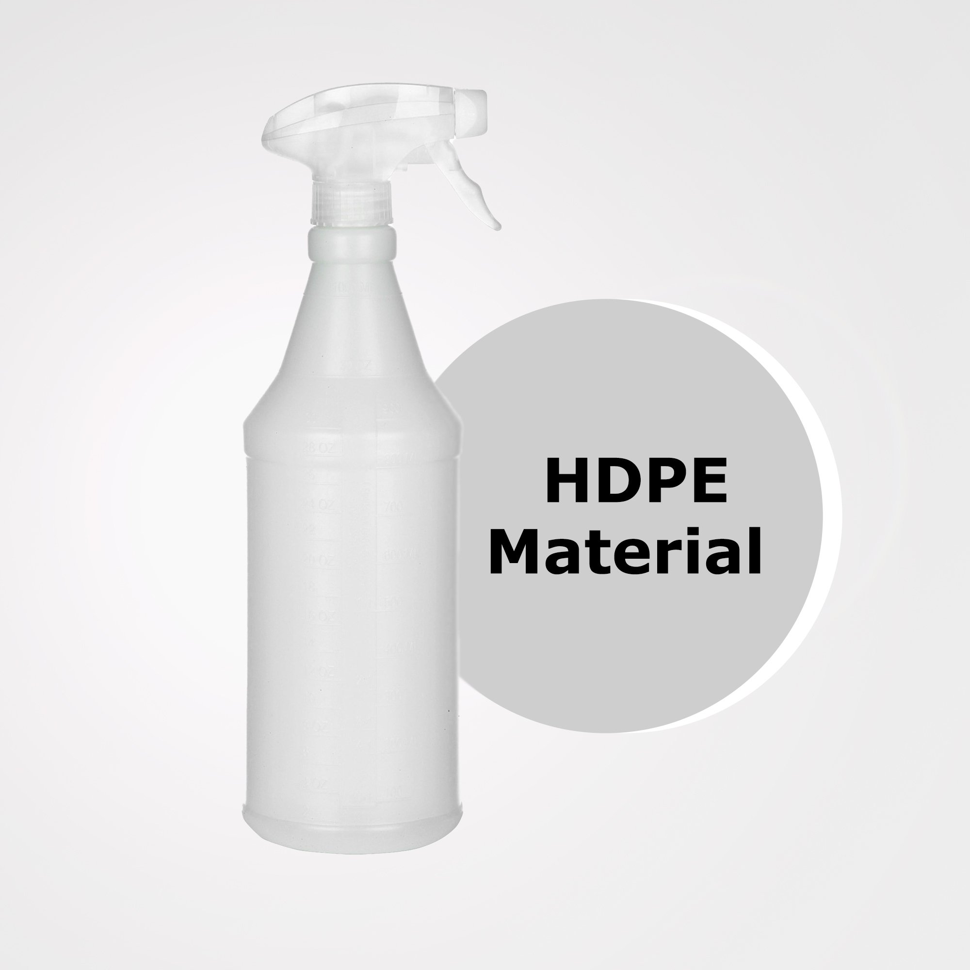Medical Safety Systems 375-66131000 - Spray Bottle with Trigger Spray Mechanism, 1 Pint Capacity, Made of HDPE - 1/Each