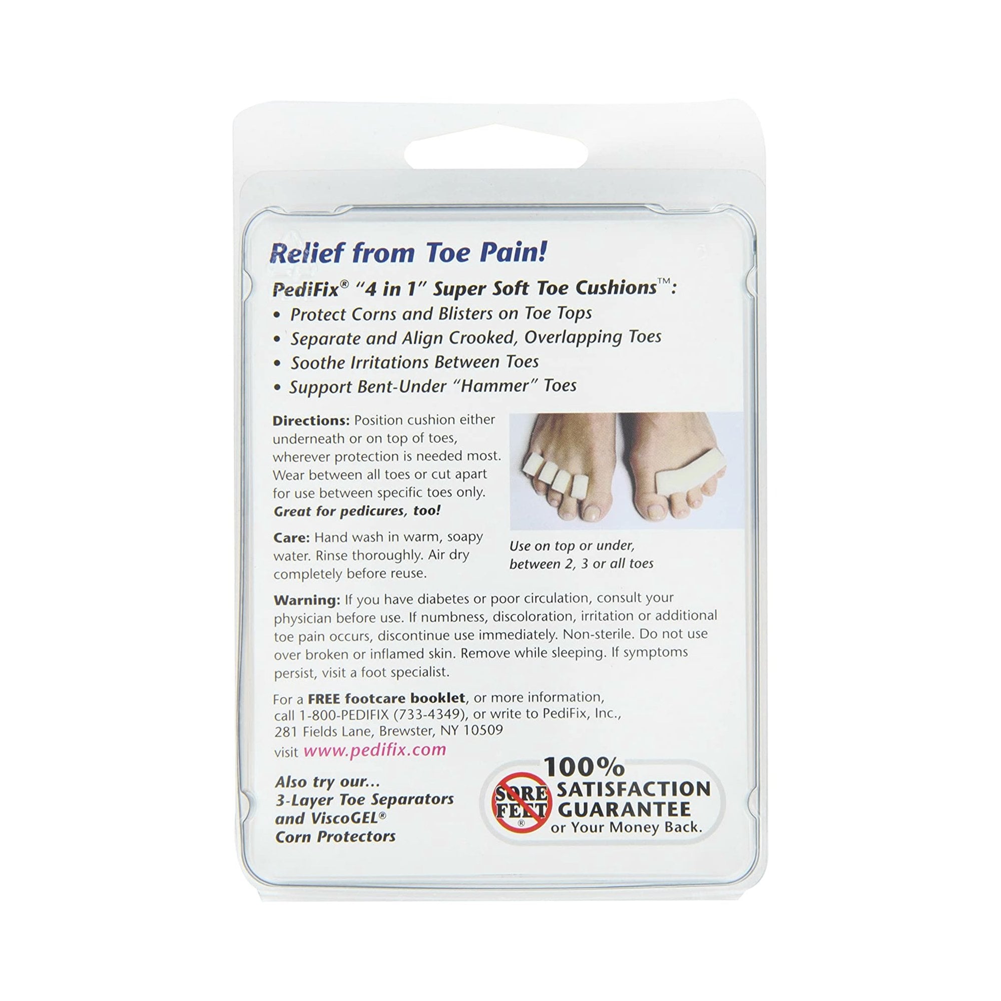 Pedifix 8230 - Polyfoam™ Toe Comb, One Size Fits Most - 12/Pack
