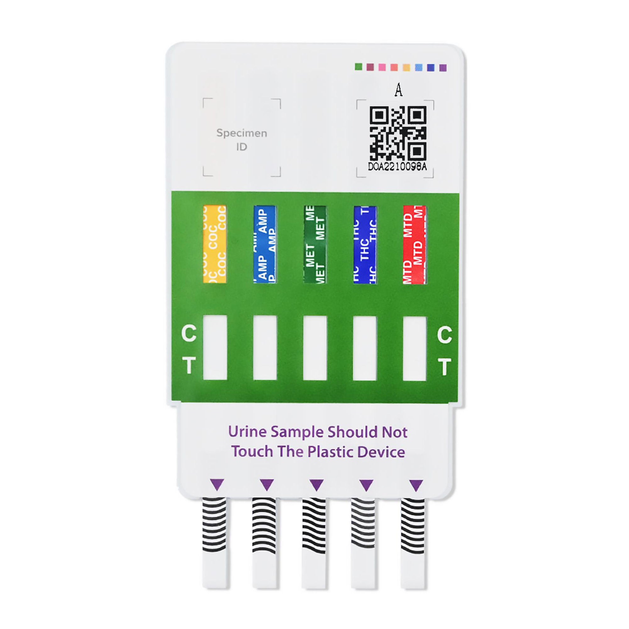 BTNX - D10.1-1P29-25 Drugs of Abuse Test Kit Rapid Response™ AMP1000, BAR300, BZO300, COC300, mAMP/MET1000, MTD300, OPI2000, PCP2, TCA1000, THC50 25 Tests CLIA Waived