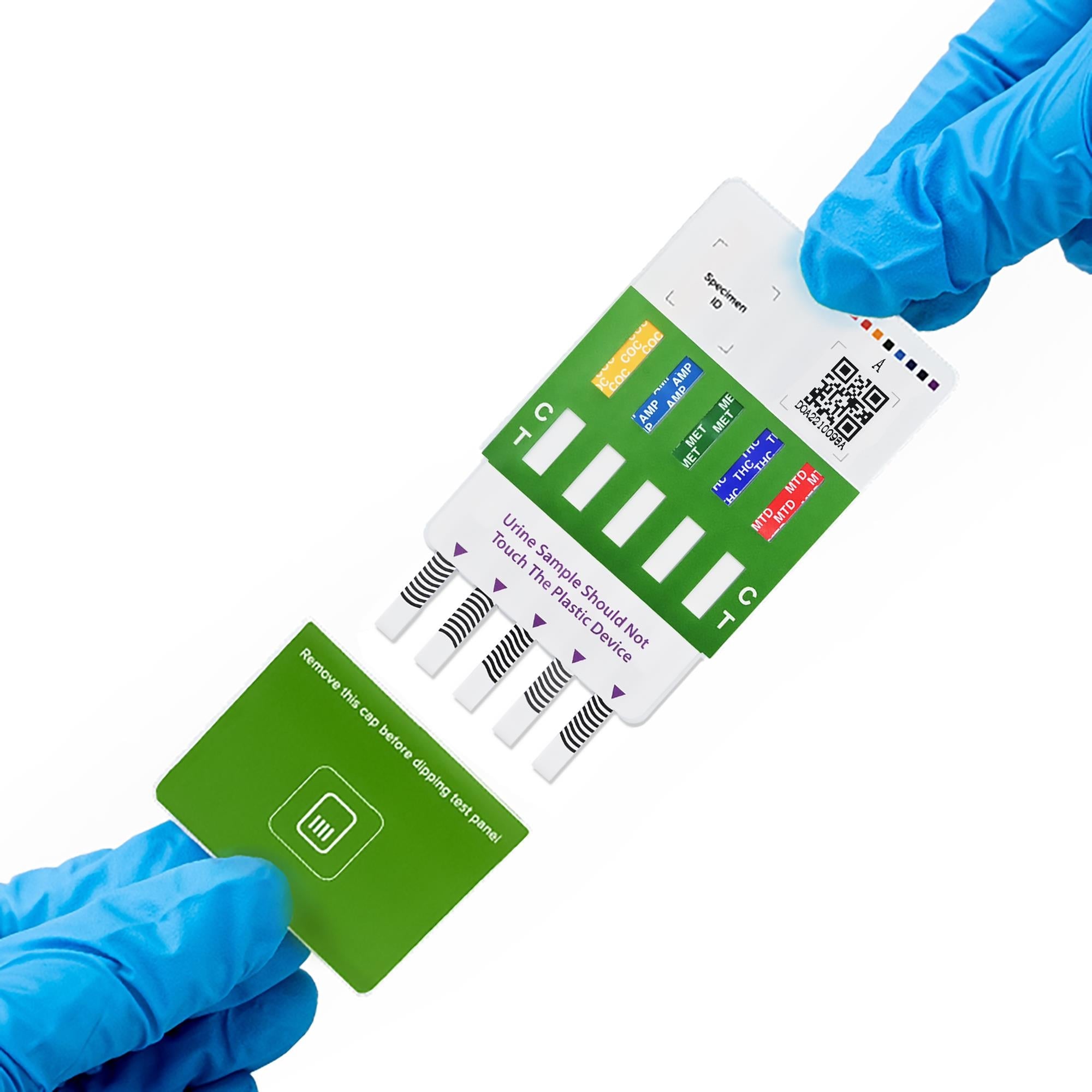 BTNX - D10.1-1P29-25 Drugs of Abuse Test Kit Rapid Response™ AMP1000, BAR300, BZO300, COC300, mAMP/MET1000, MTD300, OPI2000, PCP2, TCA1000, THC50 25 Tests CLIA Waived