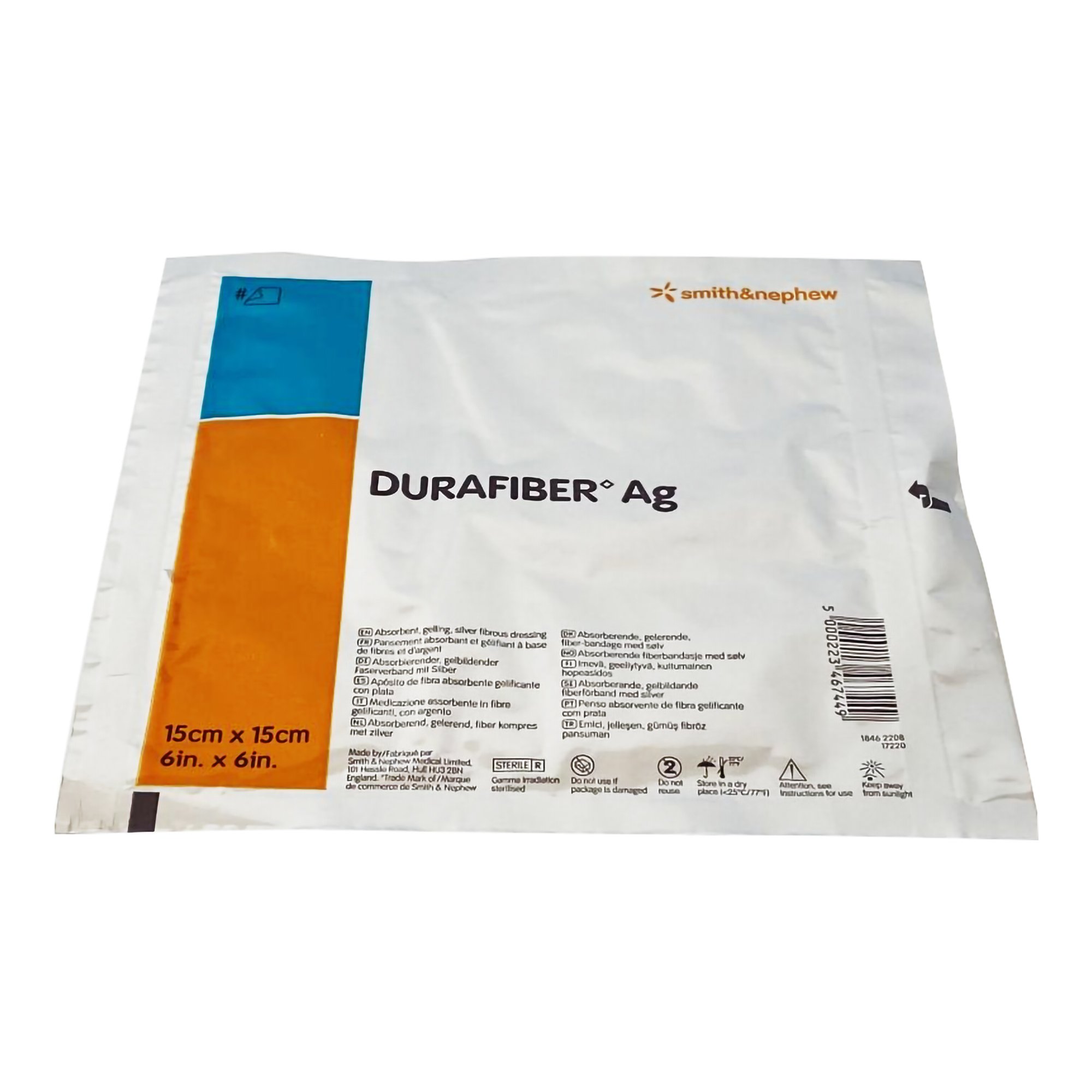 Smith & Nephew - 66800572 Durafiber Ag Silver Dressing