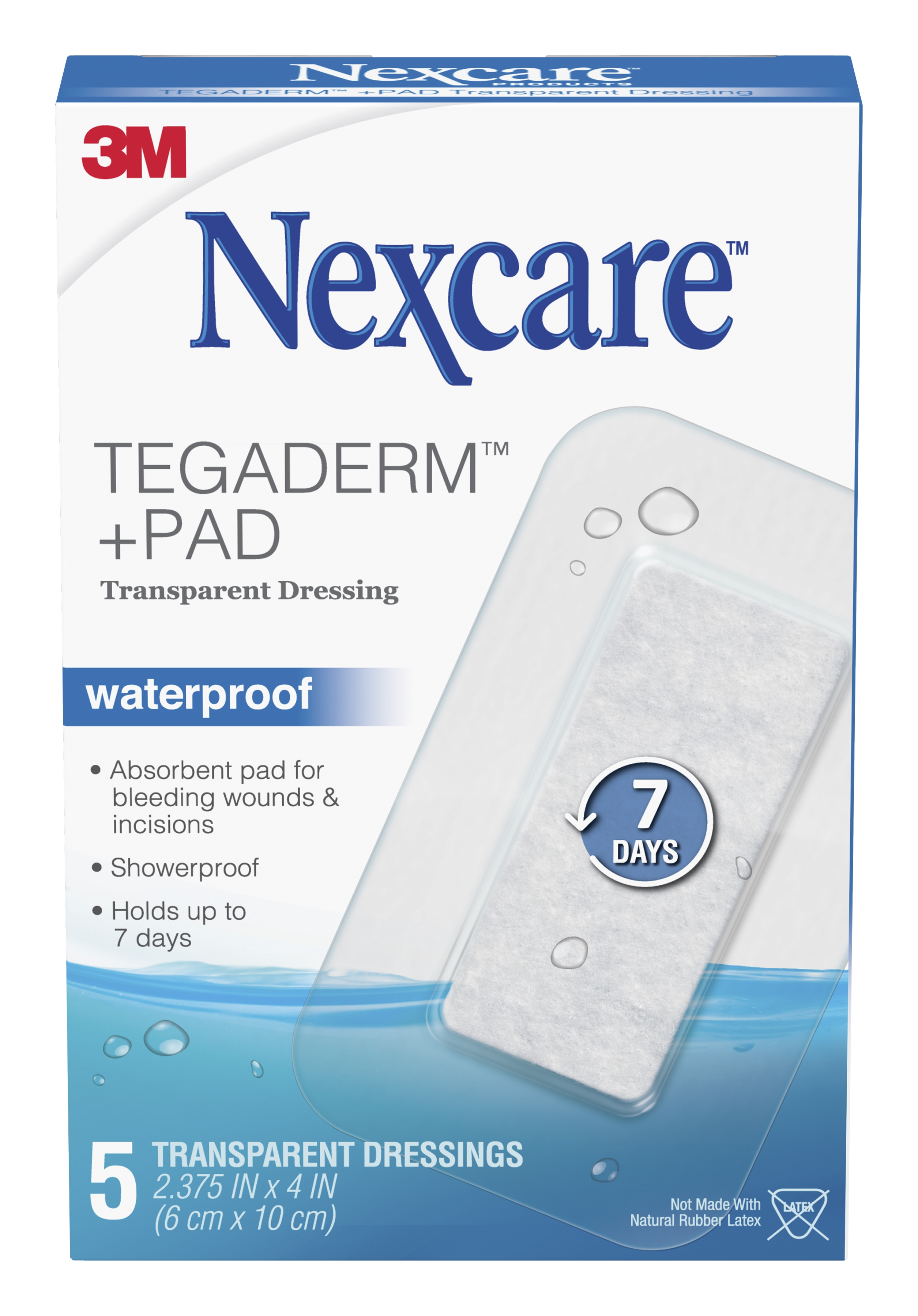 3M Company 05113183558 - Nexcare™ Transparent Dressing with Pad - 1/Box