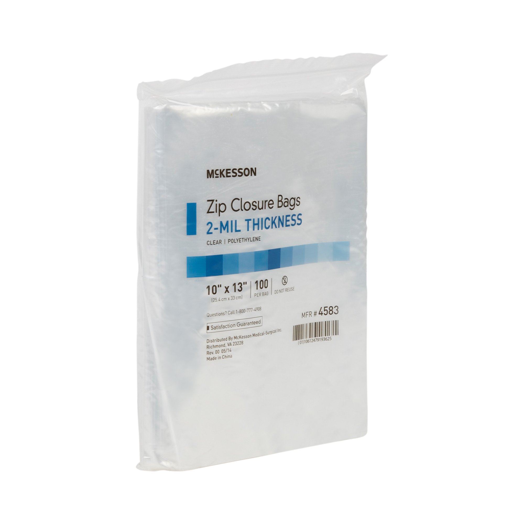 McKesson Brand - 4583 McKesson Zip Closure Bag