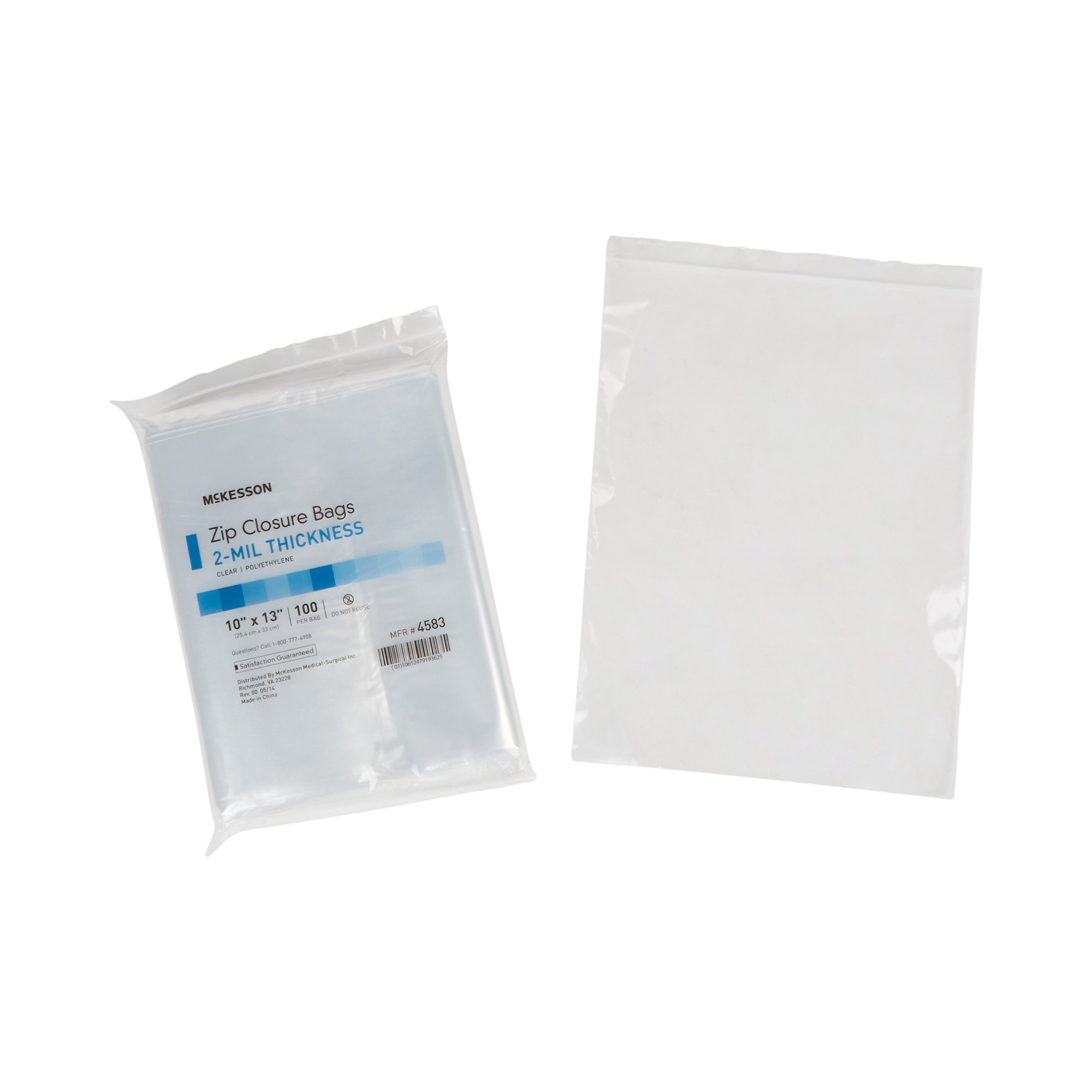 McKesson Brand - 4583 McKesson Zip Closure Bag