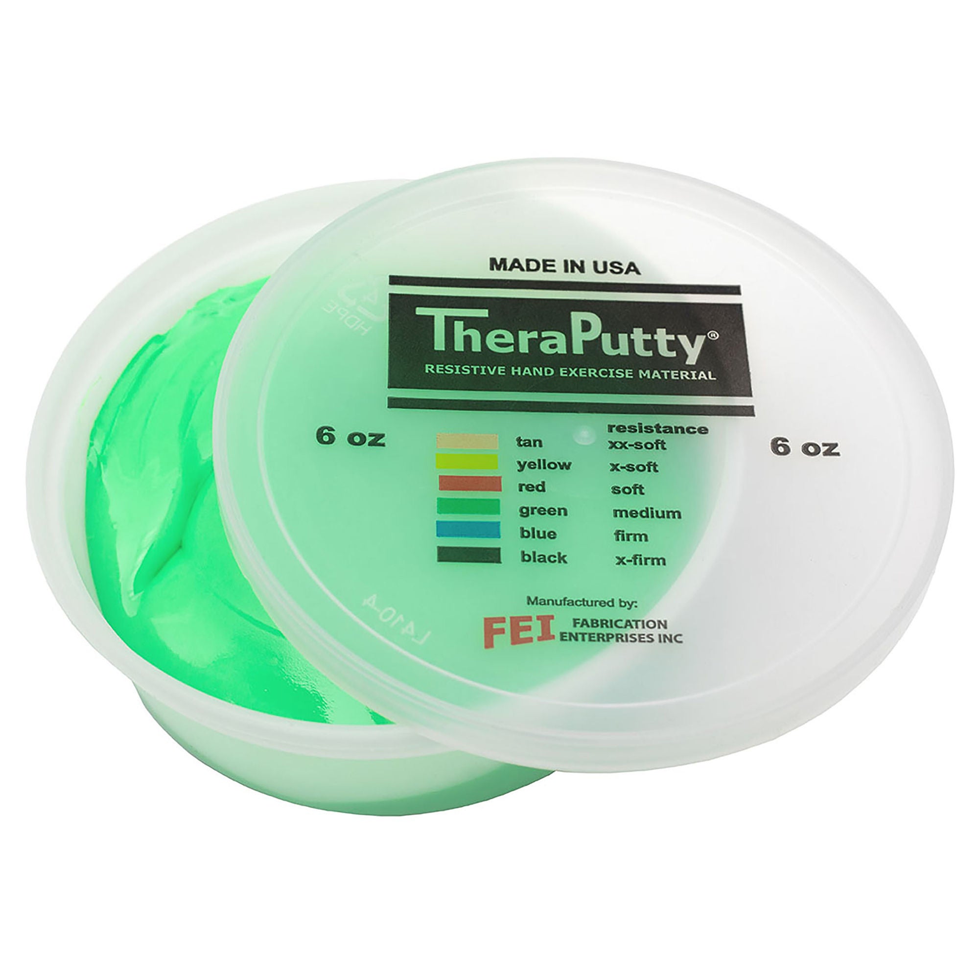 Fabrication Enterprises - 10-0912 Therapy Putty CanDo® TheraPutty® Medium 6 oz.