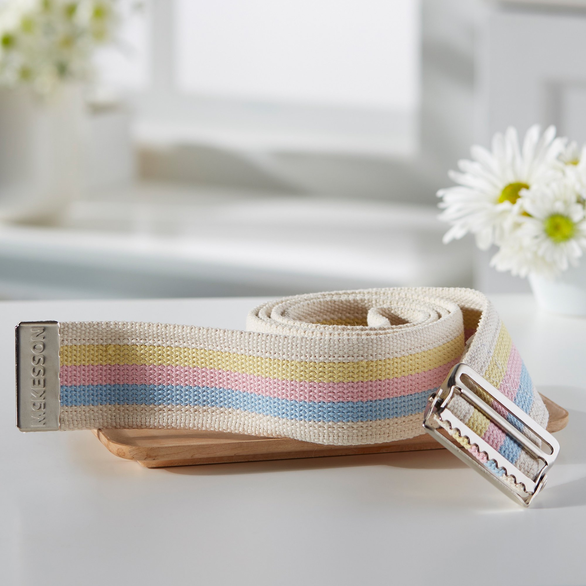 McKesson Brand 858 - McKesson Pastel Stripe Gait Belt, 60 Inch - 1/Each, 48/Case