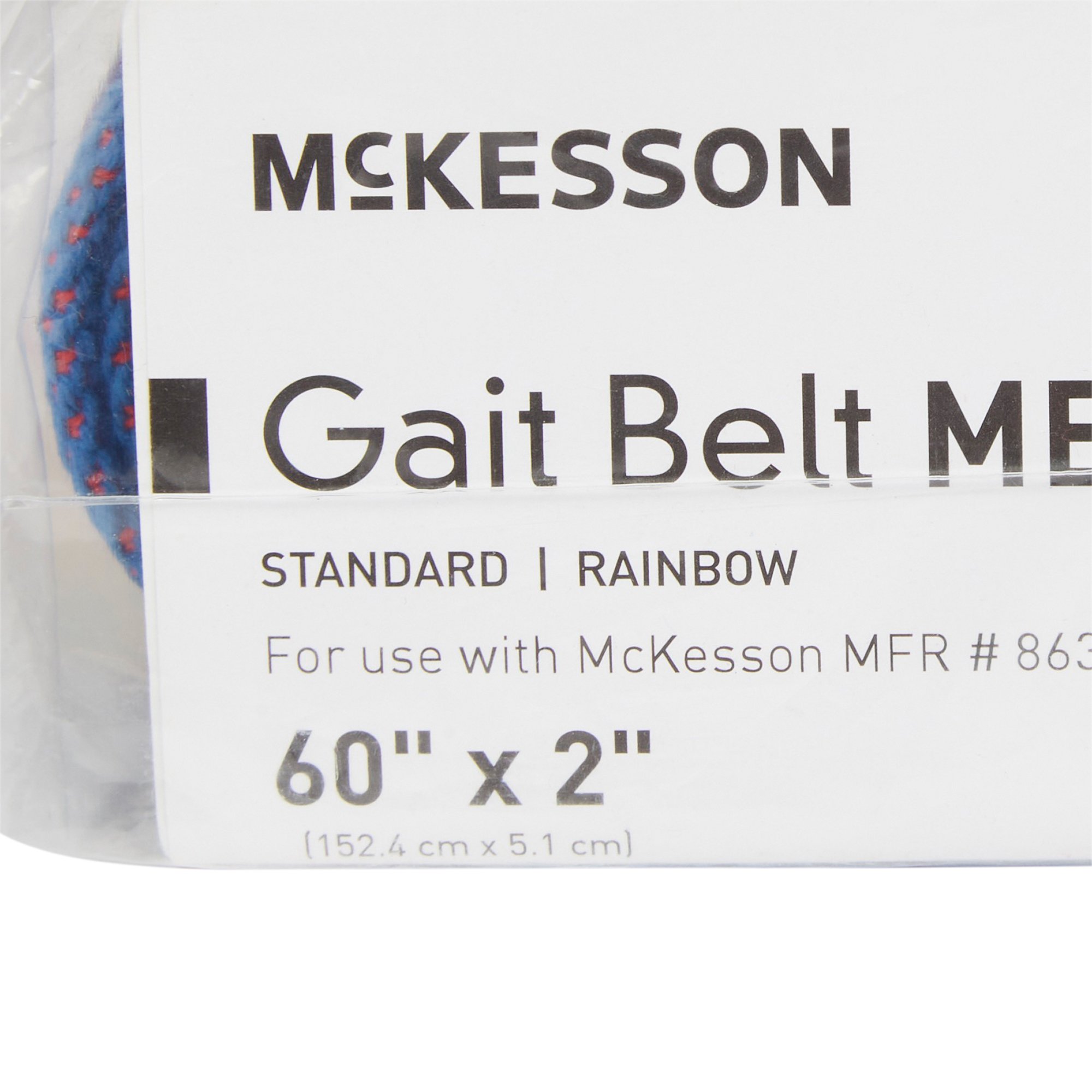 McKesson Brand 863 - McKesson Rainbow Design Gait Belt, 60 Inch - 1/Each, 48/Case