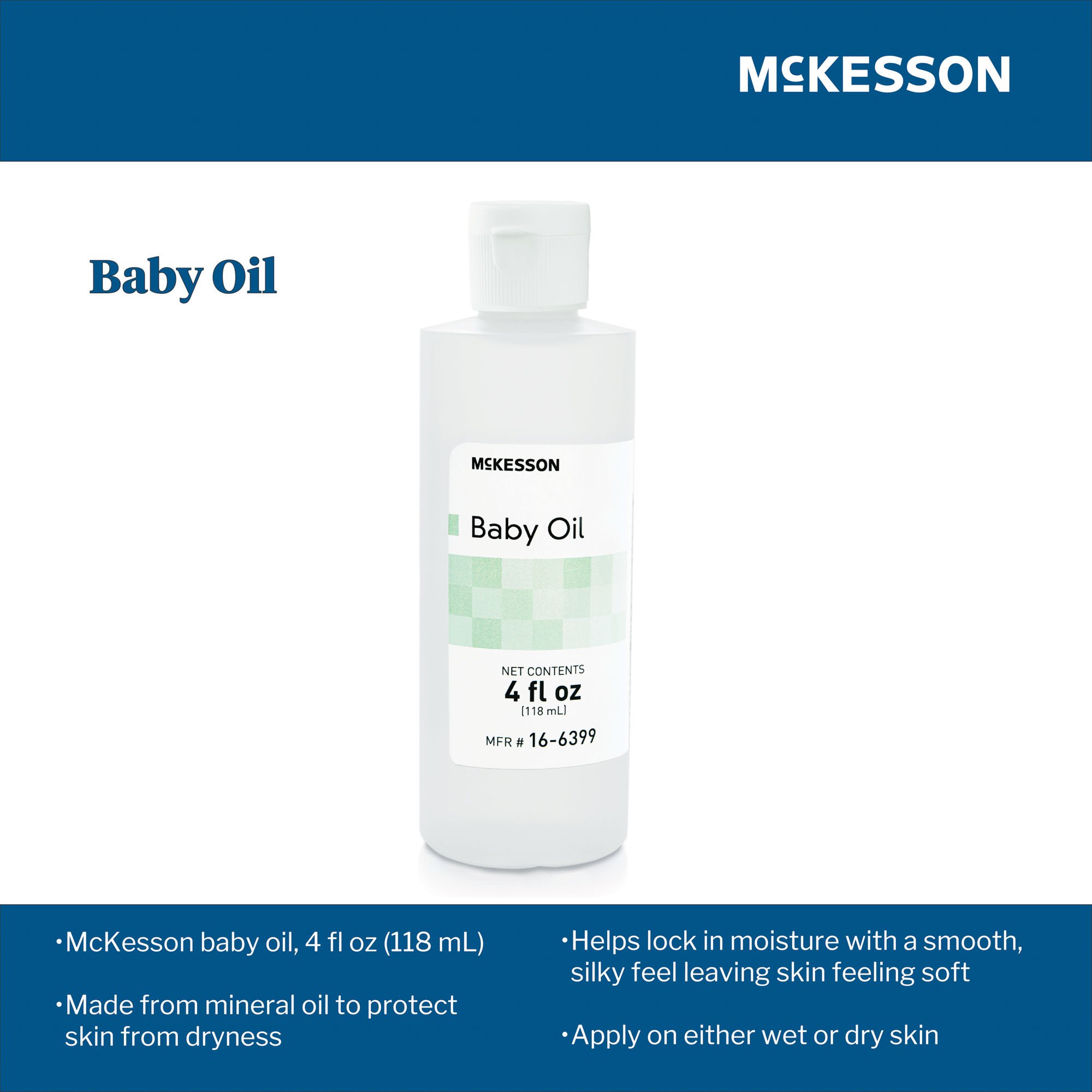 McKesson Brand 16-6399 - McKesson Baby Oil - 1/Each, 96/Case