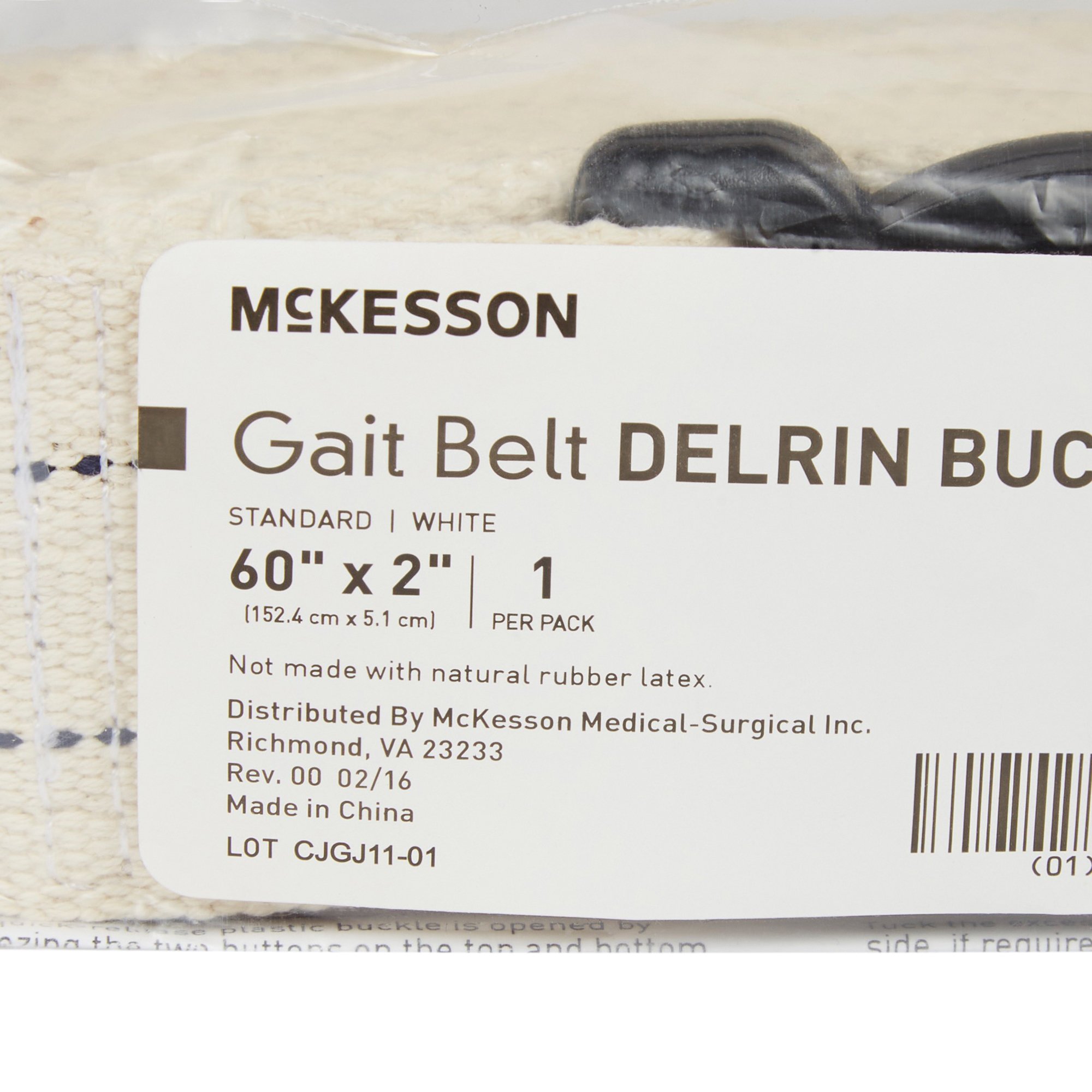 McKesson Brand 854 - McKesson White Gait Belt, 60 Inch - 1/Each, 48/Case