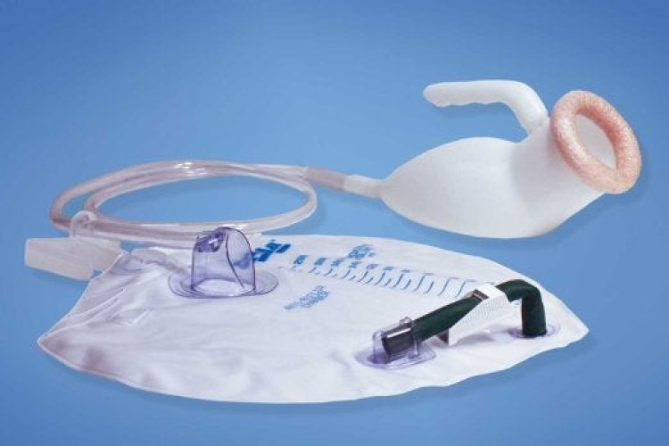 Advantage Urinal Systems - CM008 Male Urinal System Advantage Comfort 2 Liter Drain Bag One Way Valve Single Patient Use