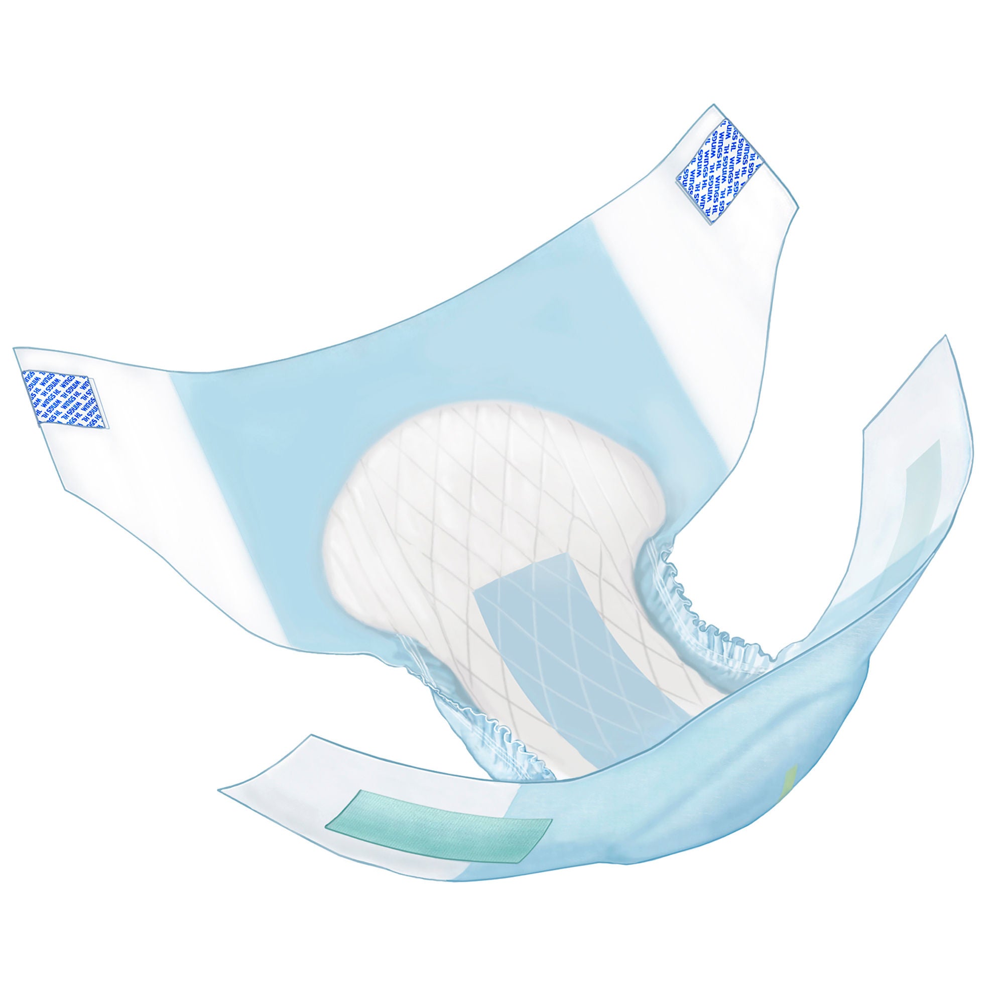 Cardinal - 63065 Incontinence Brief Wings™ Plus Adult X-Large Unisex Disposable Heavy Absorbency