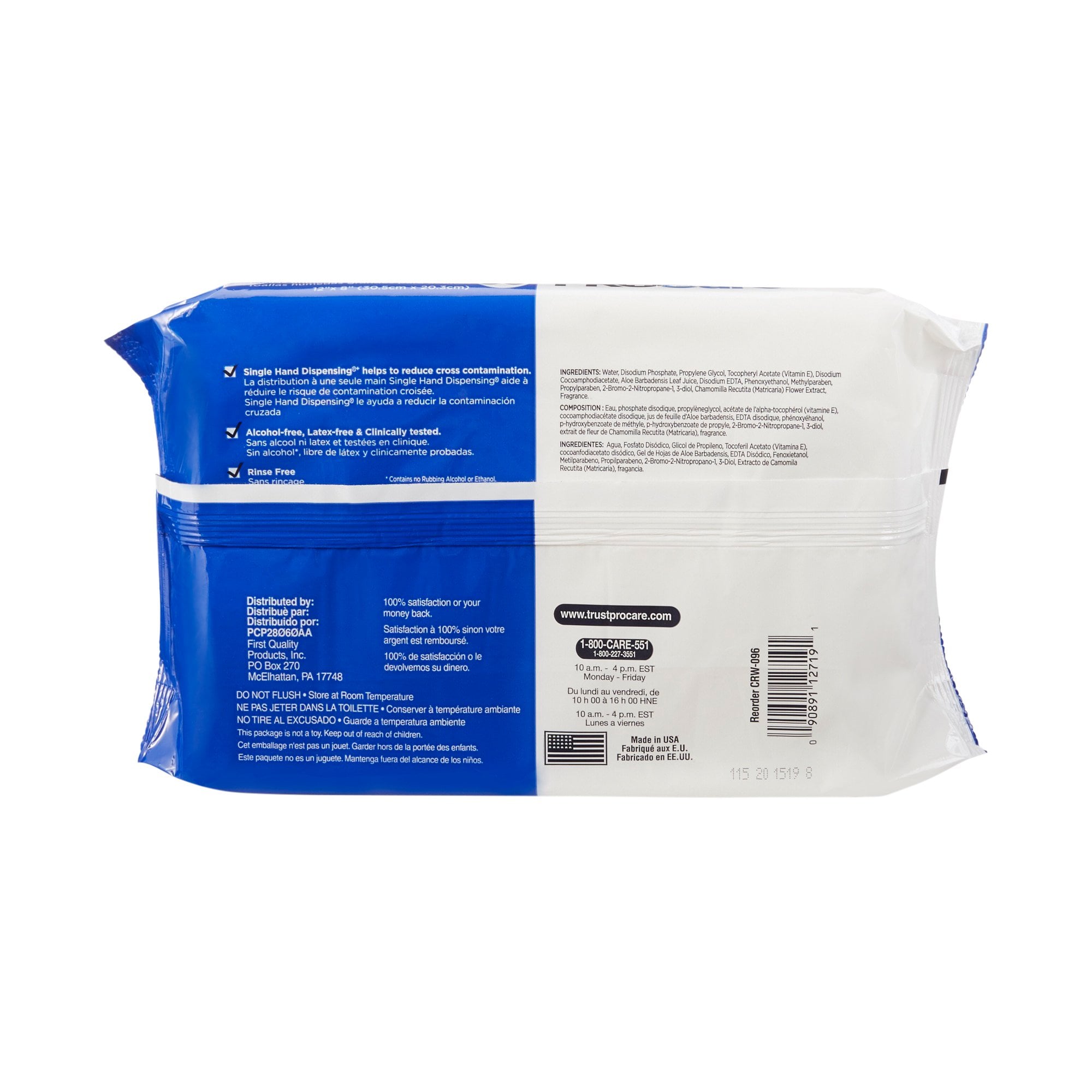 First Quality Products LLC - CRW-096 ProCare Personal Wipes