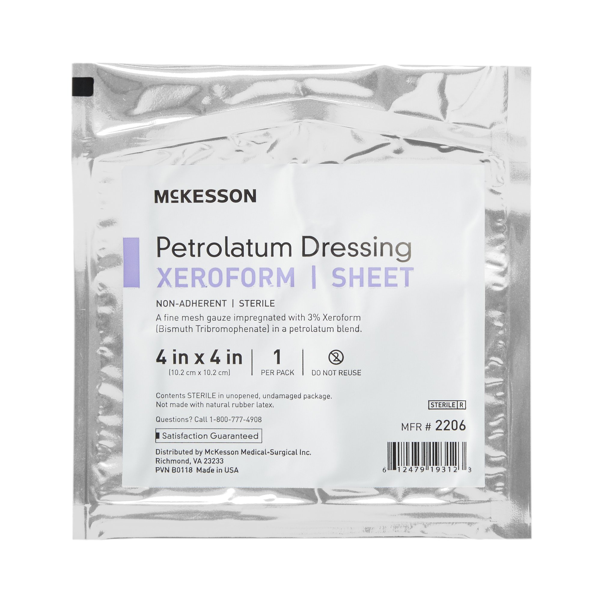 McKesson Brand - 2206 McKesson Xeroform Petrolatum Impregnated Dressing