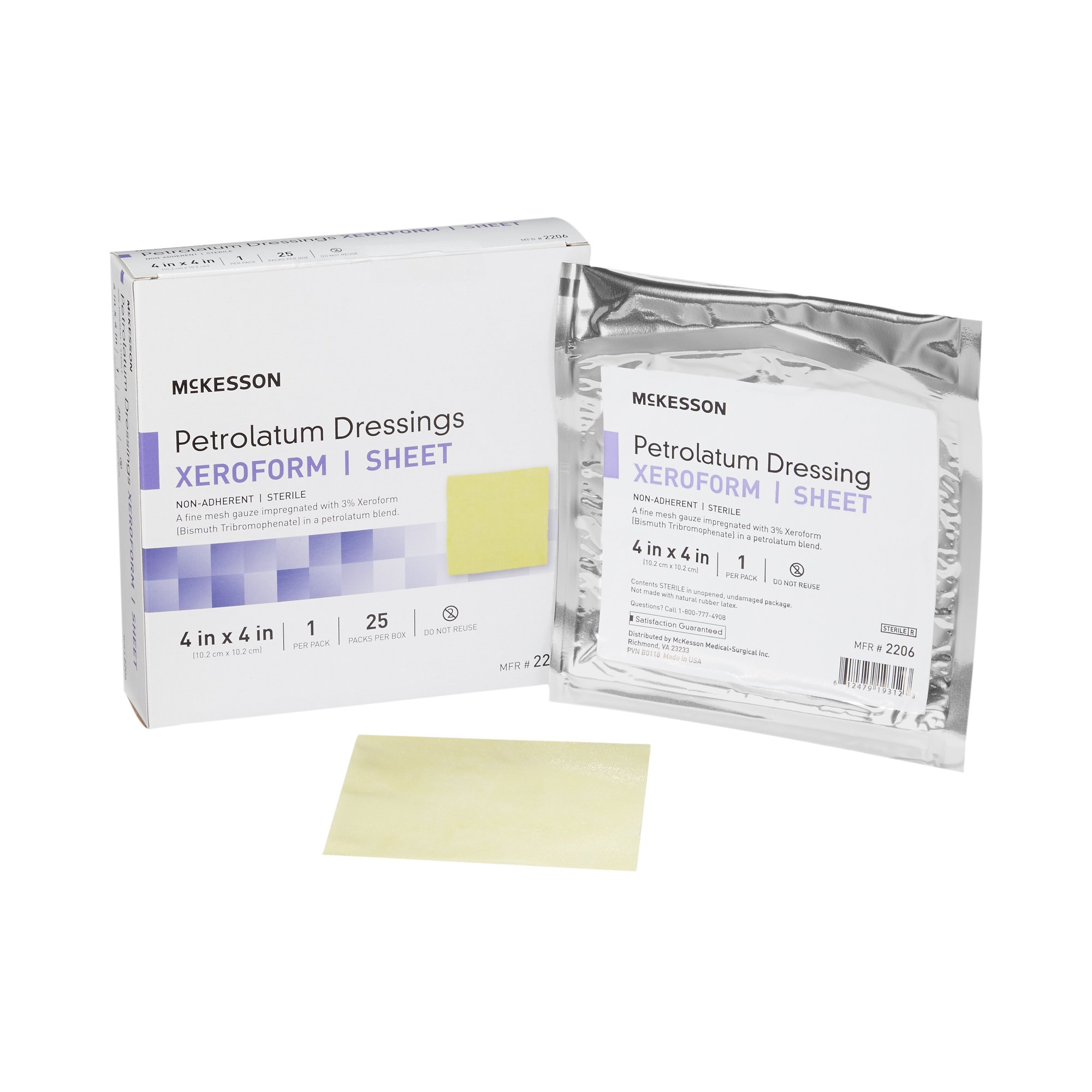 McKesson Brand - 2206 McKesson Xeroform Petrolatum Impregnated Dressing