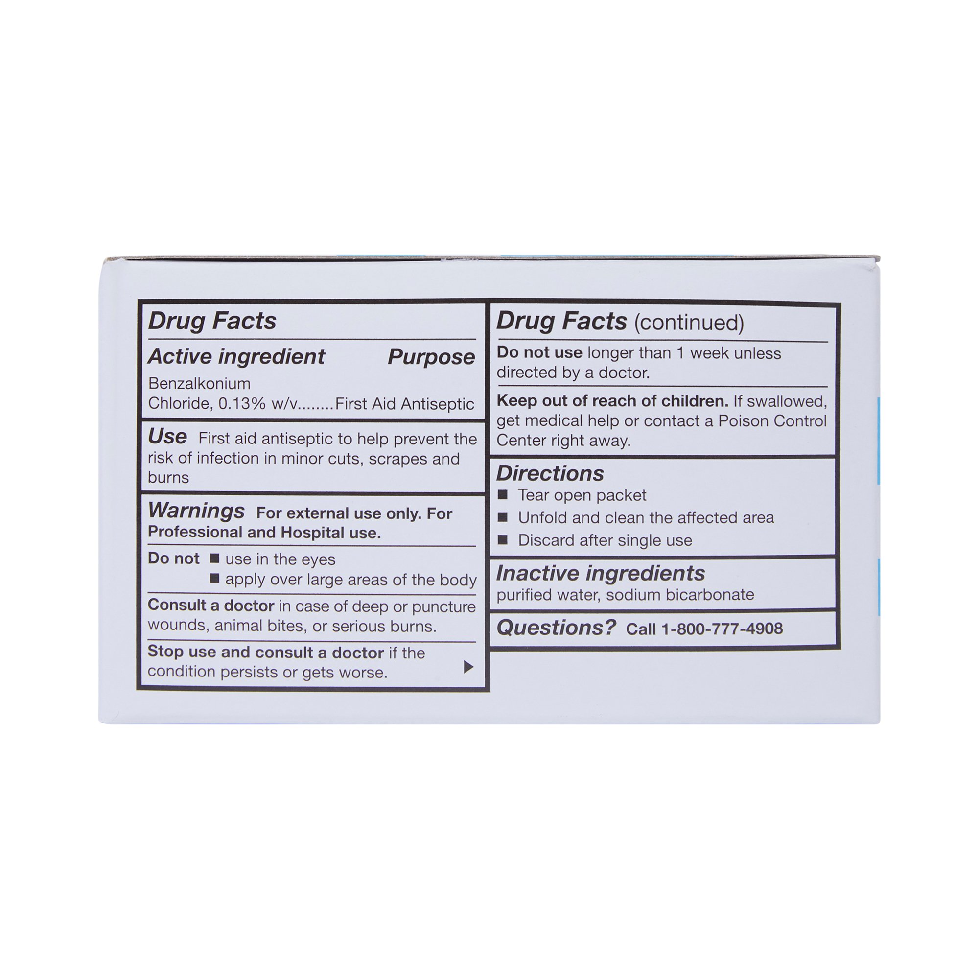 McKesson Brand - 269 McKesson Benzalkonium Chloride Antiseptic Skin Wipes