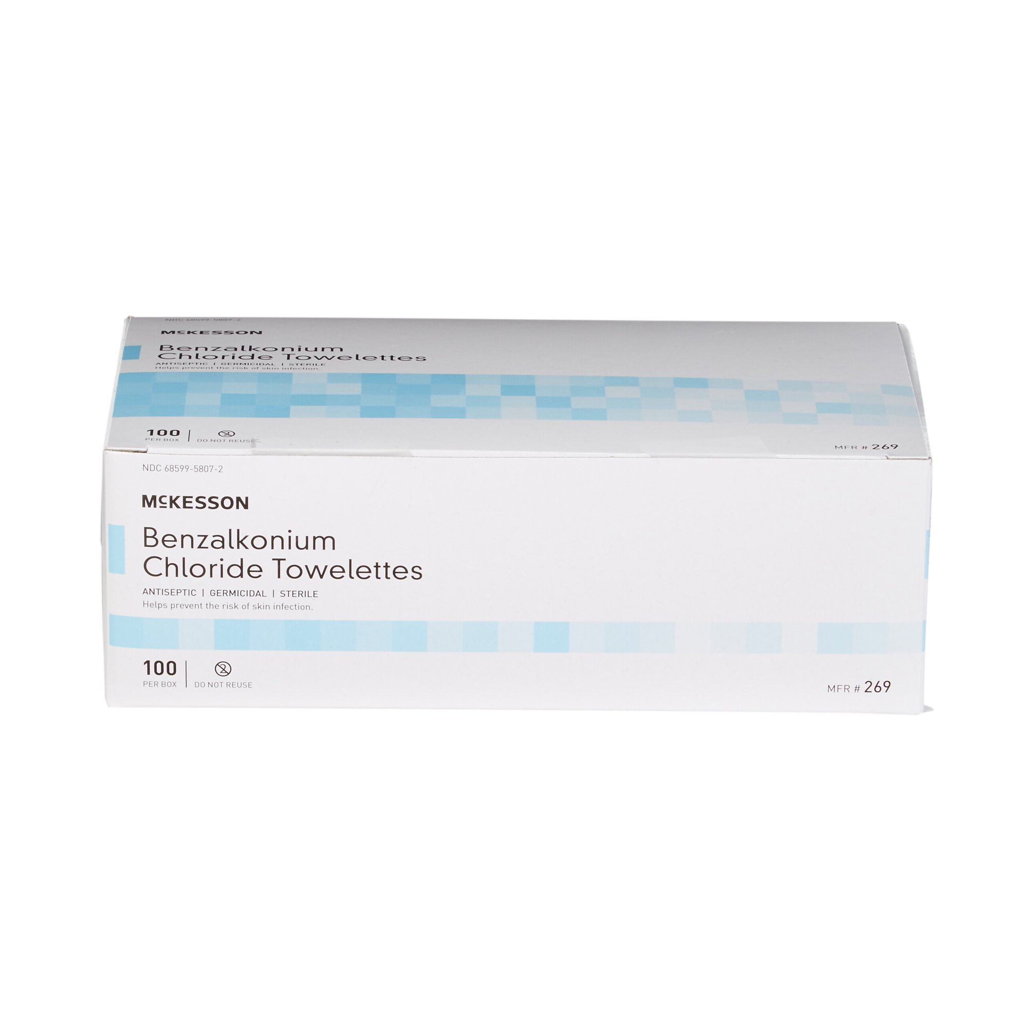 McKesson Brand - 269 McKesson Benzalkonium Chloride Antiseptic Skin Wipes