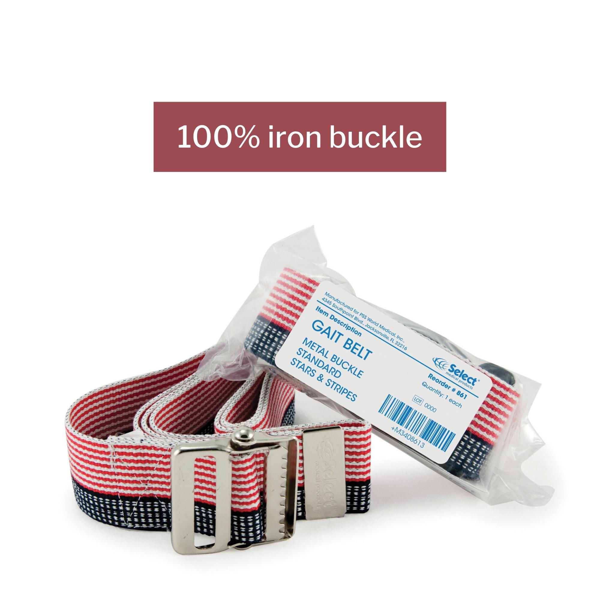McKesson Brand - 861 McKesson Stars and Stripes Gait Belt