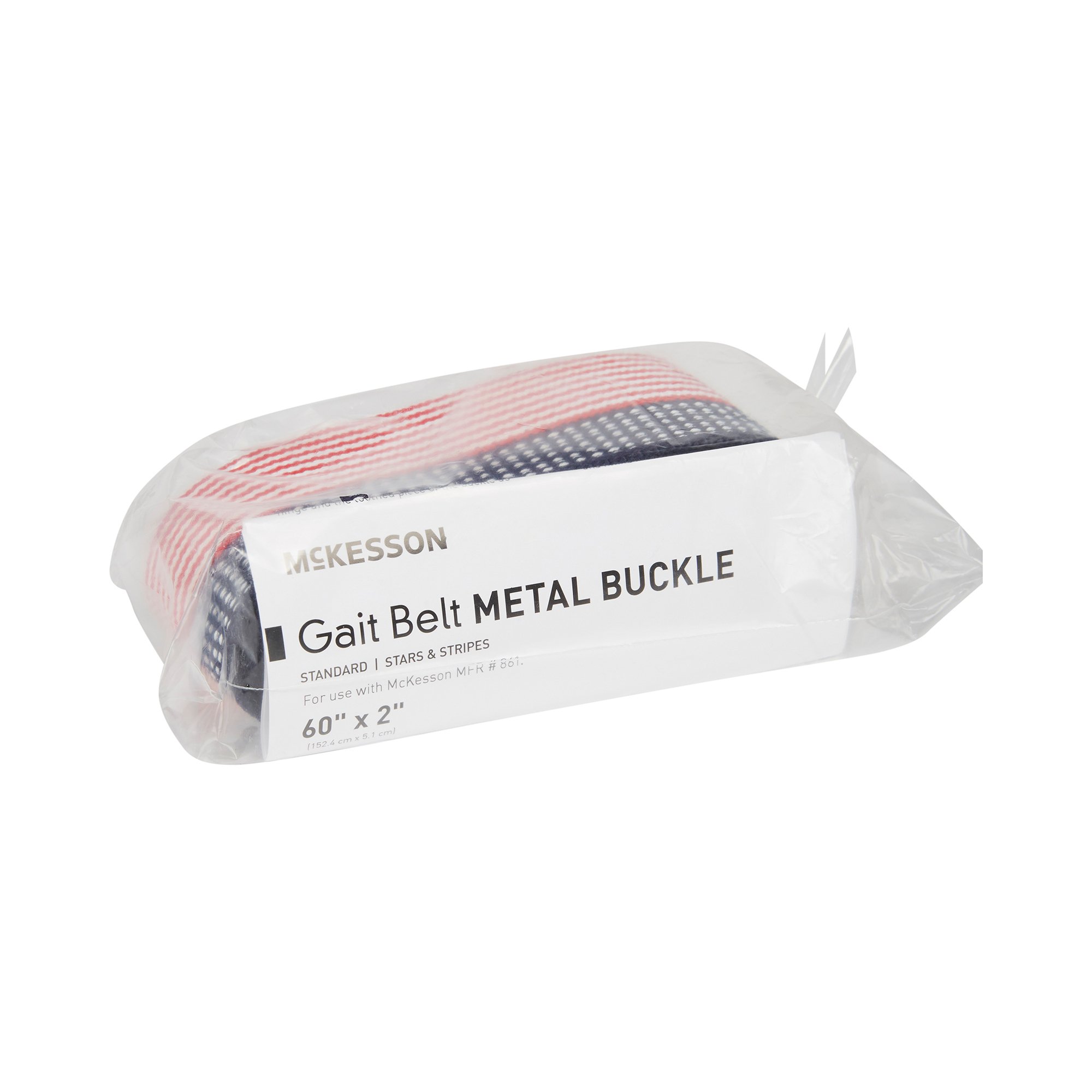 McKesson Brand 861 - McKesson Stars and Stripes Gait Belt, 60 Inch - 1/Each, 48/Case