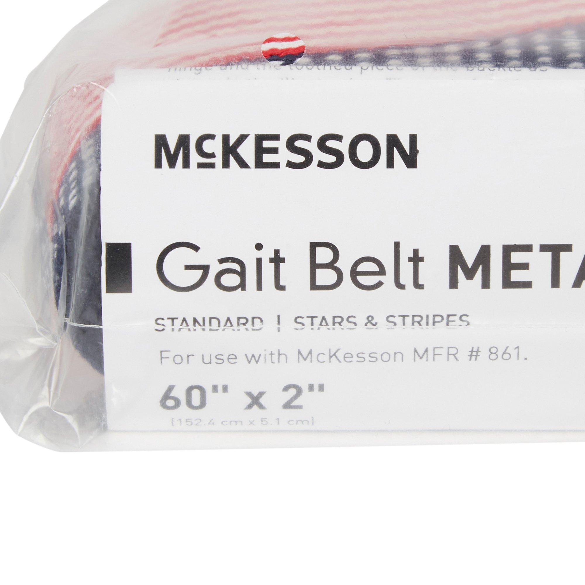 McKesson Brand 861 - McKesson Stars and Stripes Gait Belt, 60 Inch - 1/Each, 48/Case