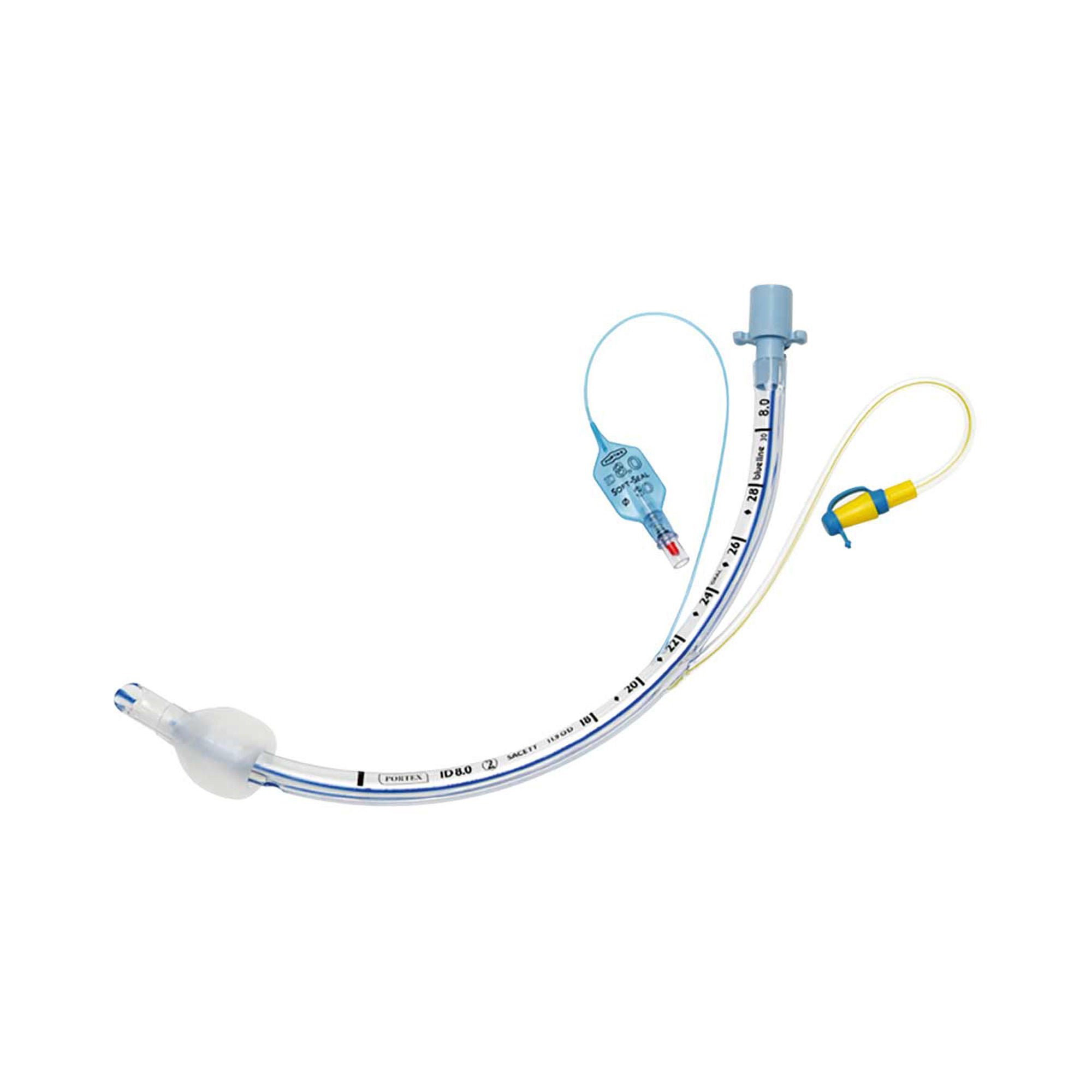 ICU Medical FKA Smiths Medical - 100/189/085 Cuffed Endotracheal Tube Portex®SACETT® Curved 8.5 mm ID Adult Murphy Eye