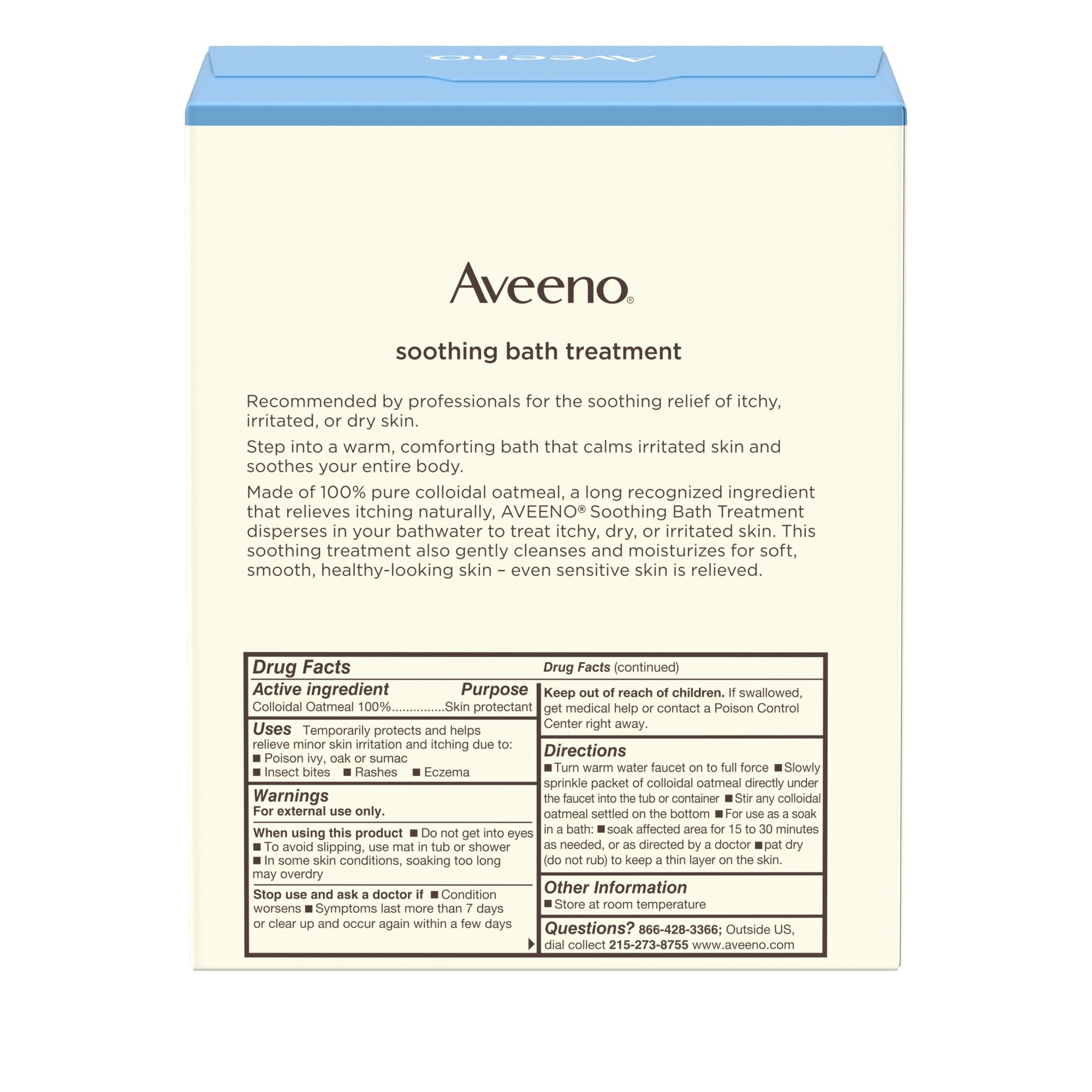 Kenvue Brands LLC - 100364000 Aveeno® Soothing Bath Treatment Packets Fragrance Free