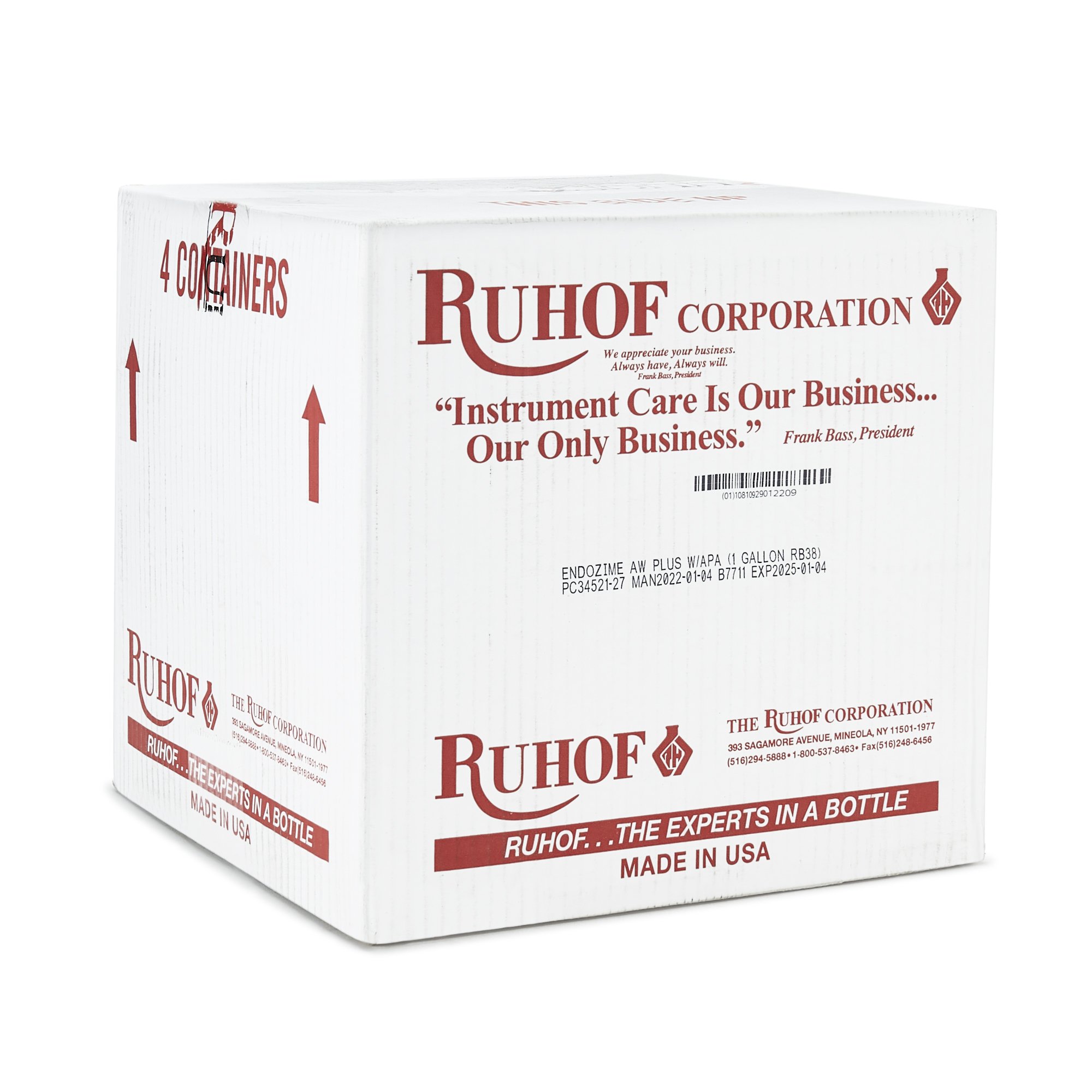 Ruhof Healthcare 34521-27 - Endozime® with APA Multi-Enzymatic Instrument Detergent, 1-gallon Jug - 1/Each, 4/Case