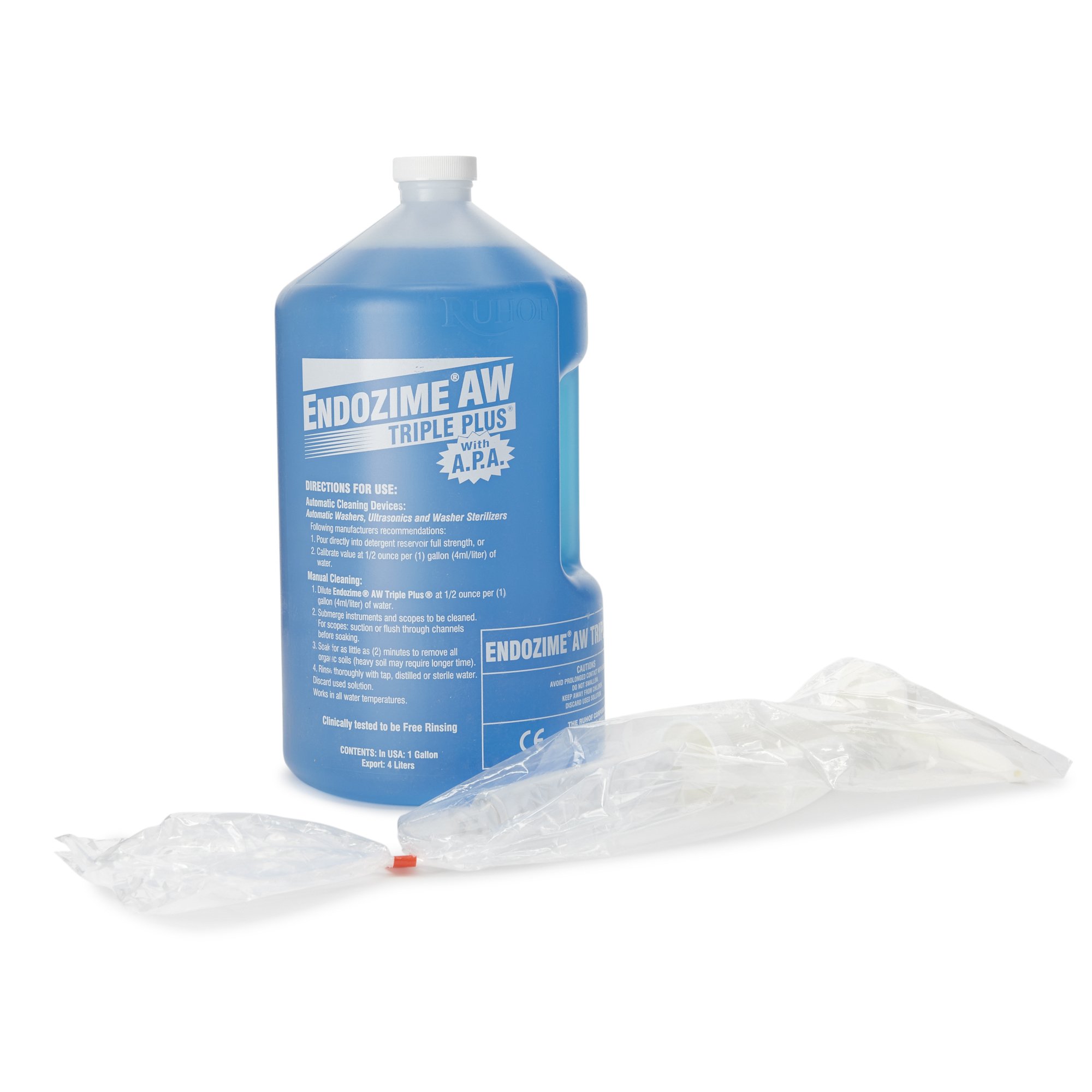 Ruhof Healthcare 34521-27 - Endozime® with APA Multi-Enzymatic Instrument Detergent, 1-gallon Jug - 1/Each, 4/Case