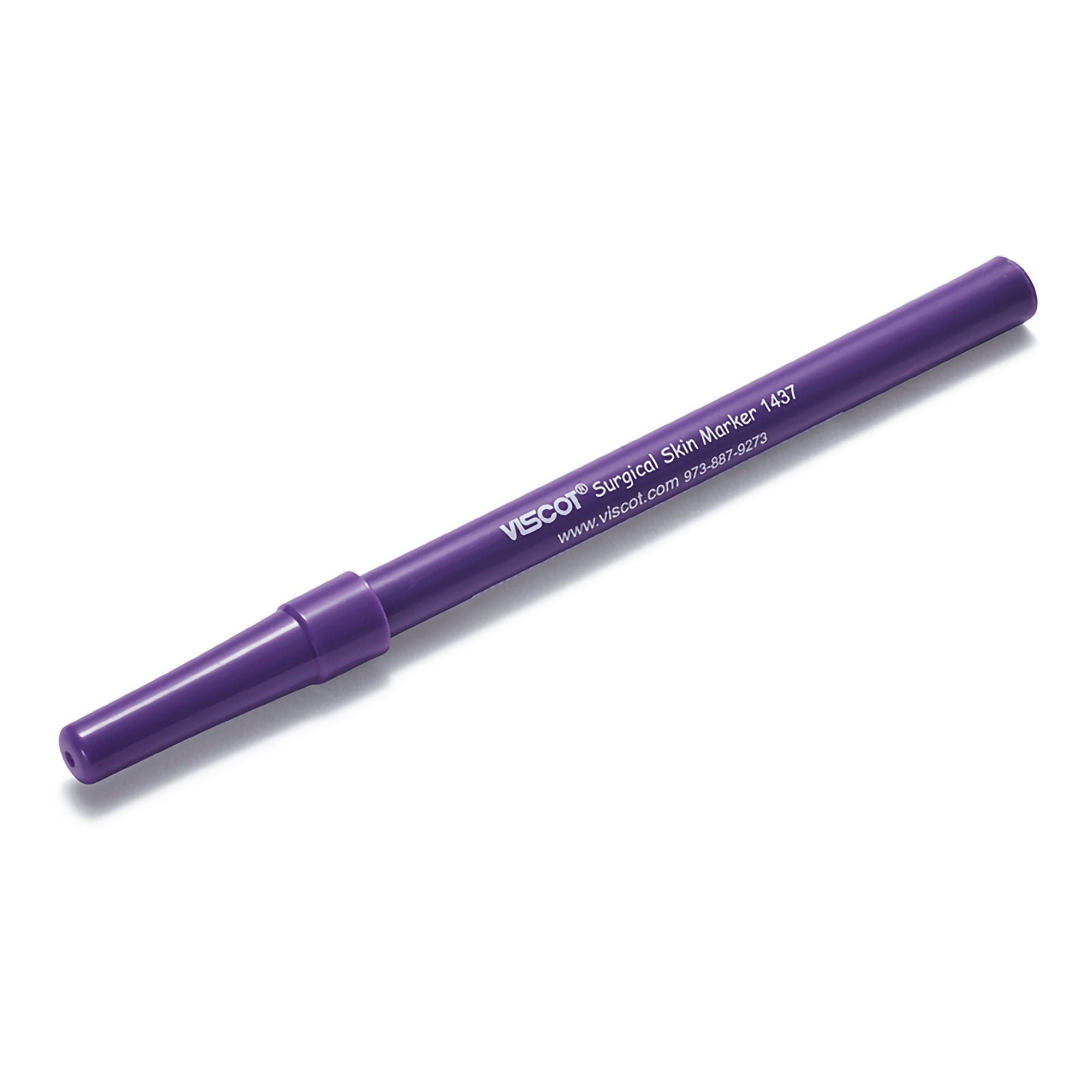 Viscot Industries - 1437SR-100 Skin Marker with Ruler Viscot® Gentian Violet Ink Sterile Full Size Regular Tip