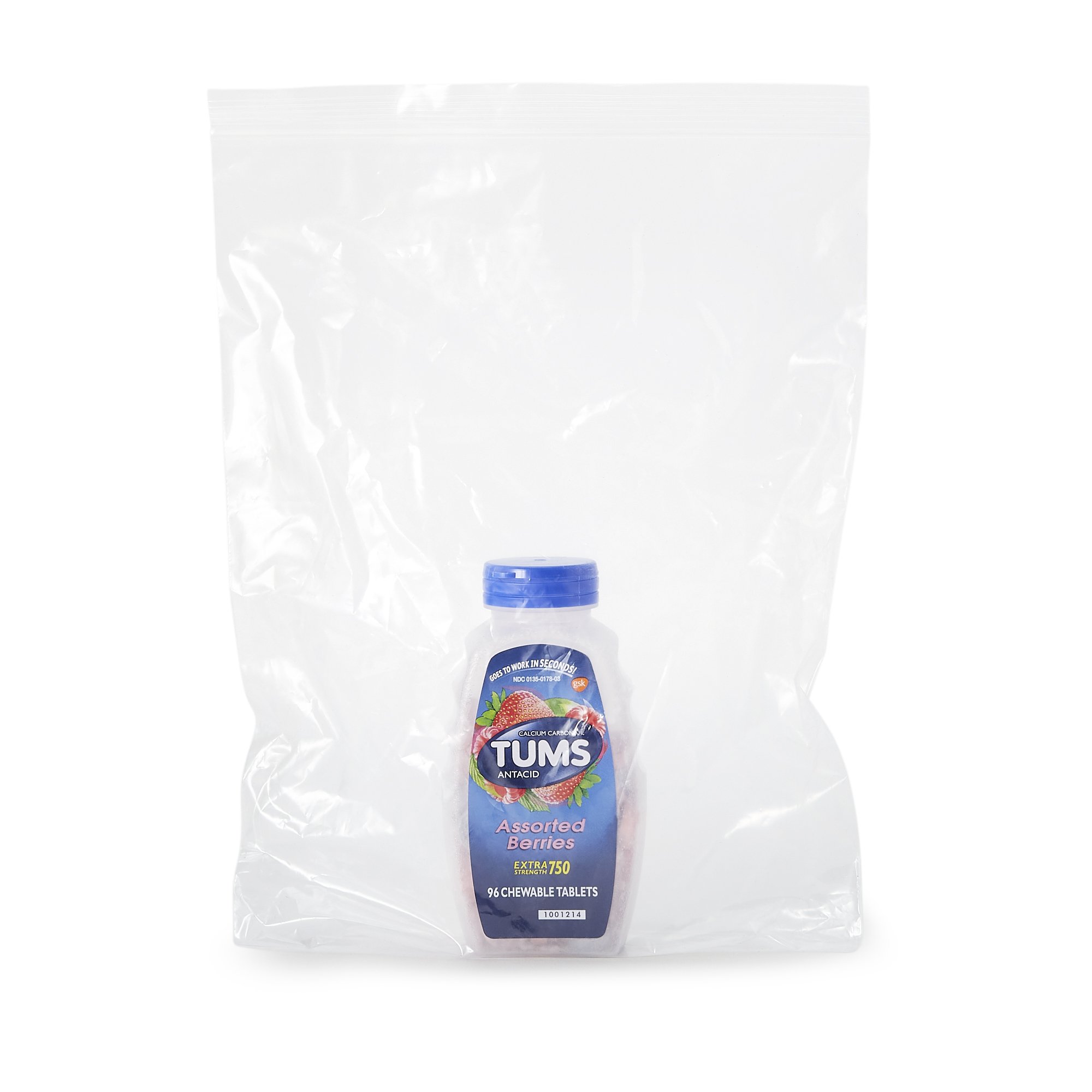 Glaxo Consumer Products - 00135017803 Tums® Extra Strength 750 Antacid Chewable Tablets Assorted Berries