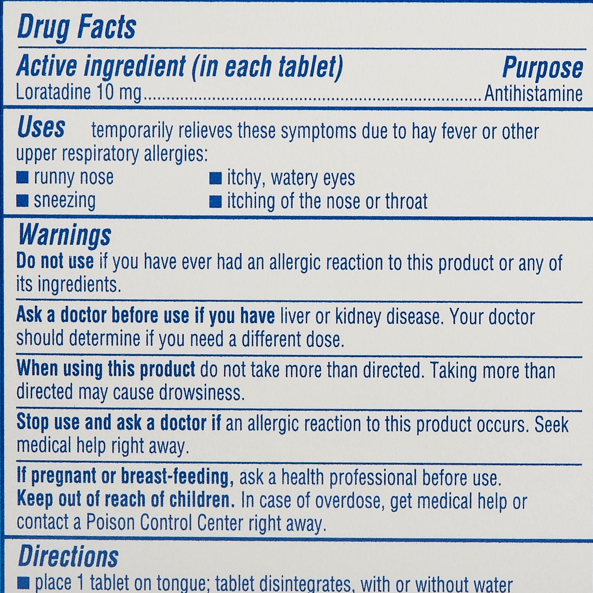 MSD Consumer Care - 11523715703 Claritin® RediTabs® Loratadine Allergy Relief