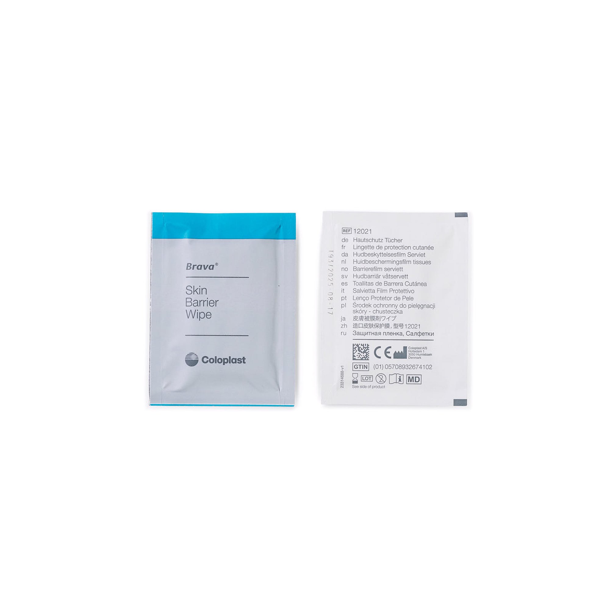 Coloplast 120215 - Brava® Sting-Free Skin Barrier Wipes, 2.75 x 4 Inch - 1/Each, 30/Box