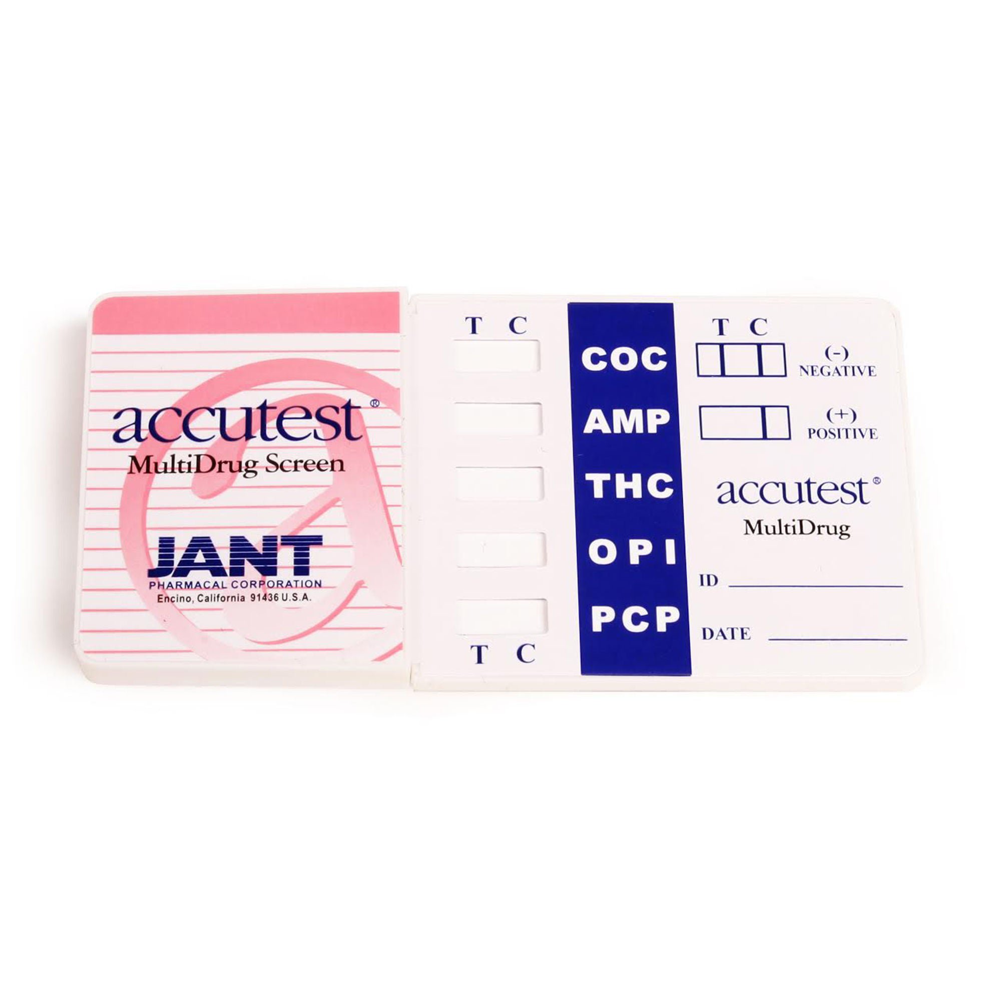 Jant Pharmacal Corp - DS01AC425 Accutest® 5-Drug Panel Drugs of Abuse Test