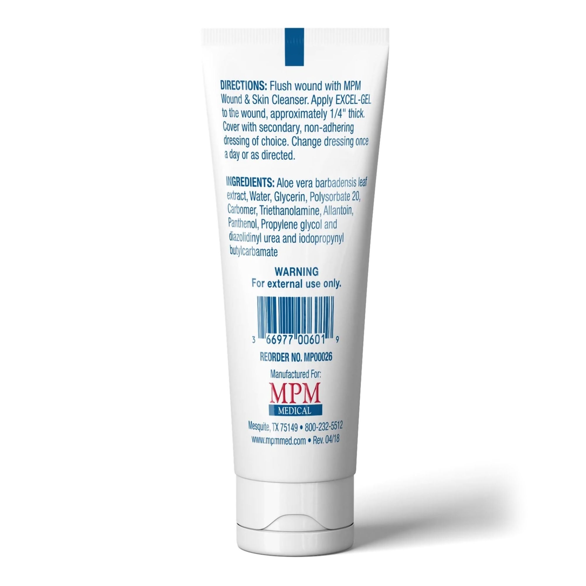 MPM Medical - MP00026 Hydrogel Burn Dressing Excel-Gel™ 1 oz. Gel / Amorphous NonSterile