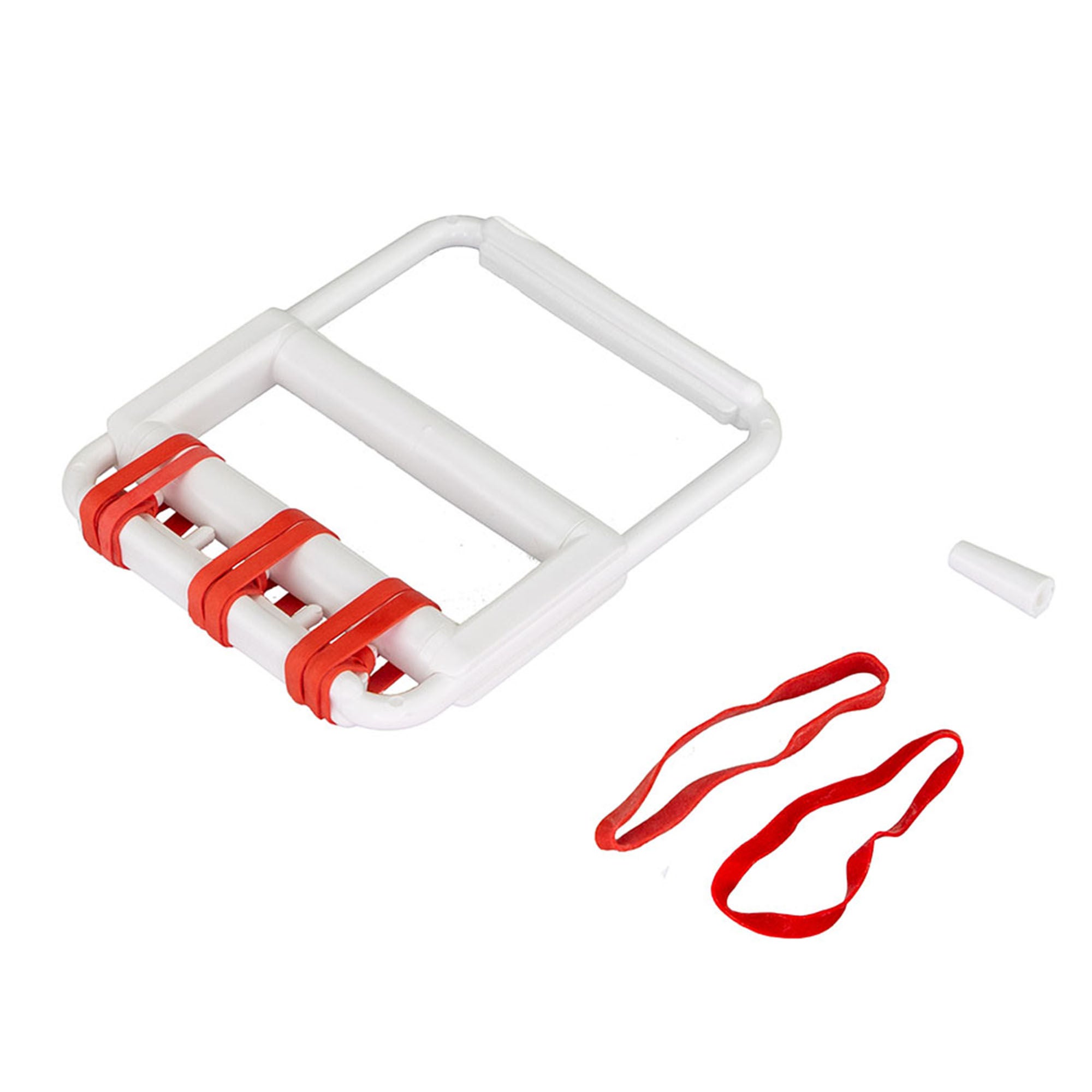 Fabrication Enterprises - 10-1865 Rubber Band Hand Exerciser CanDo® Tan / Yellow / Red / Green / Blue 2X-Light to Heavy Resistance