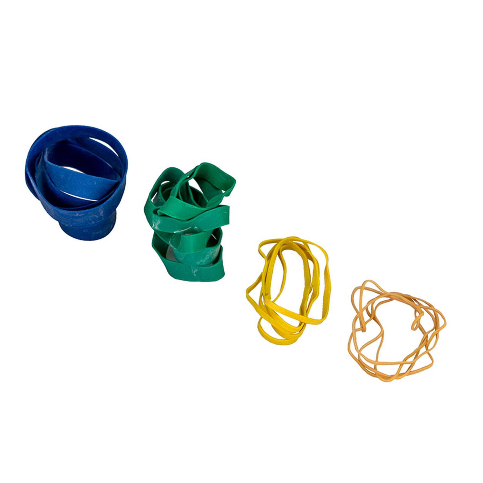 Fabrication Enterprises - 10-1865 Rubber Band Hand Exerciser CanDo® Tan / Yellow / Red / Green / Blue 2X-Light to Heavy Resistance