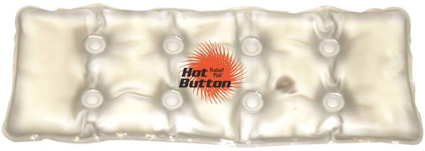 Fabrication Enterprises - 11-1026 Instant Hot Pack Relief Pak® Hot Button™ General Purpose Standard Size Vinyl / Gel Reusable