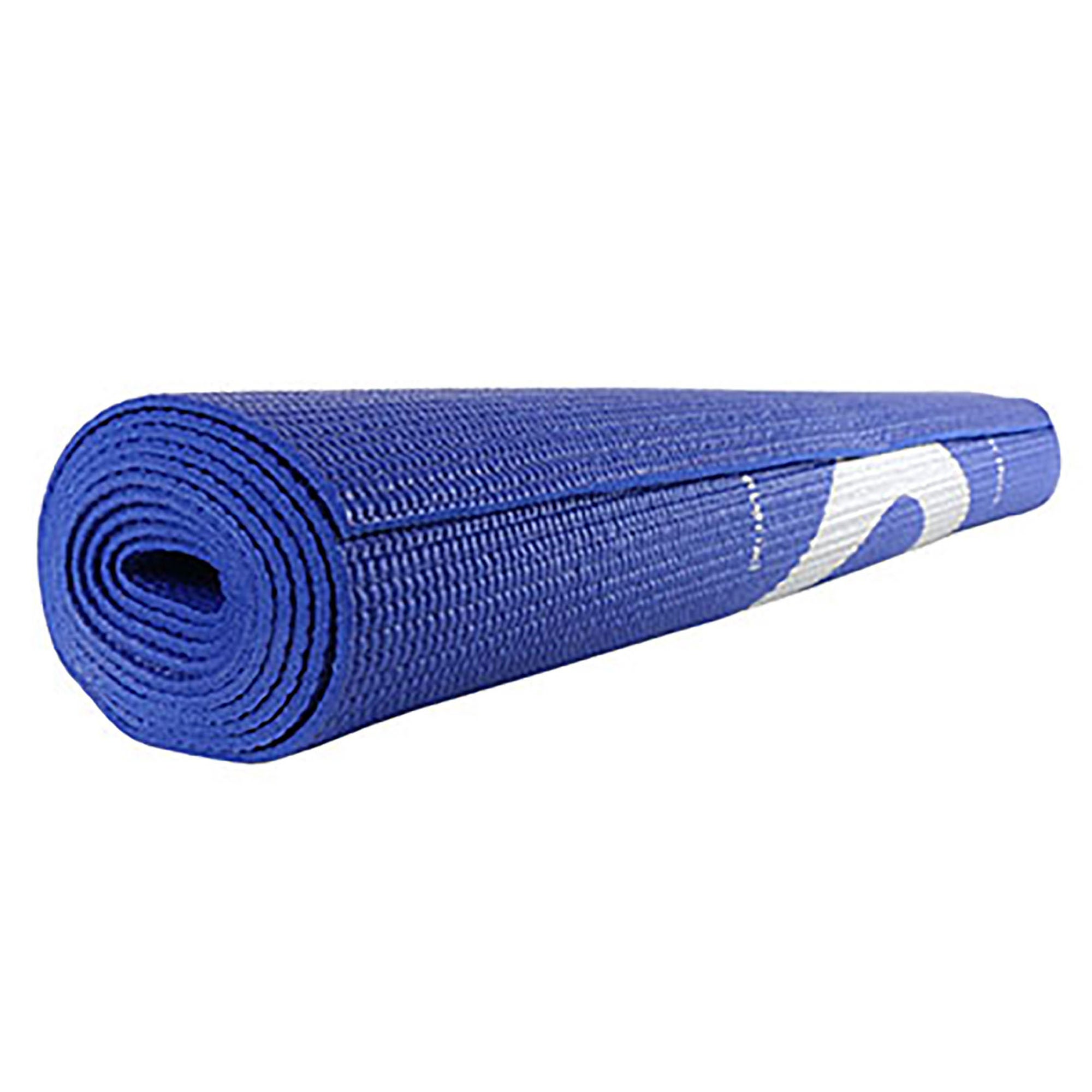Fabrication Enterprises - 30-2400B CanDo® Yoga Mat Exercise Mat Blue Polymer Environmental Resin 24 X 68 Inch