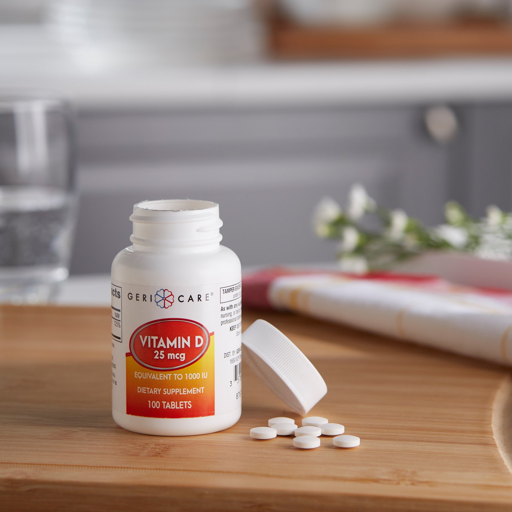Geri-Care 876-01-GCP - Geri-Care® Vitamin D-3 Supplement - 1/Bottle, 12/Case