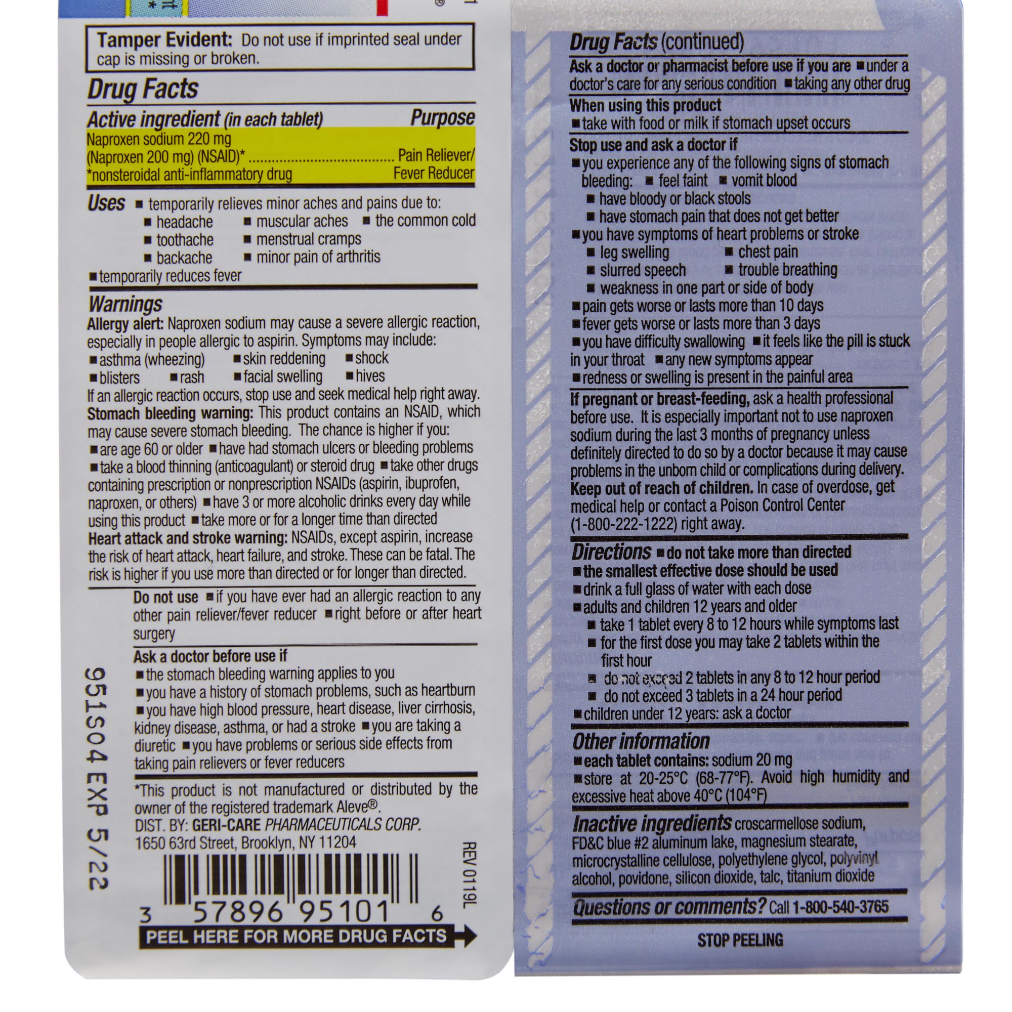 Geri-Care - 951-01-GCP Geri-Care Naproxen Sodium Pain Relief