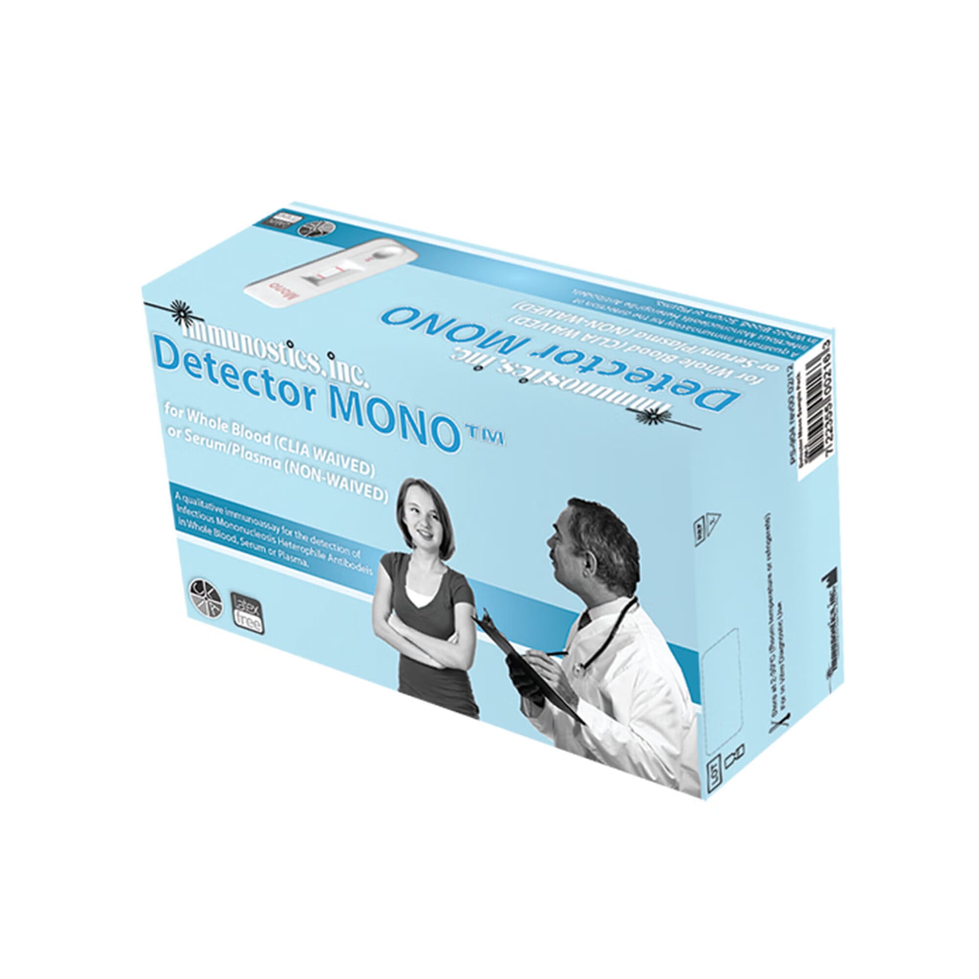 Immunostics - IDM-25 Other Infectious Disease Test Kit Detector Mono™ Infectious Mononucleosis 25 Tests CLIA Waived Sample Dependent