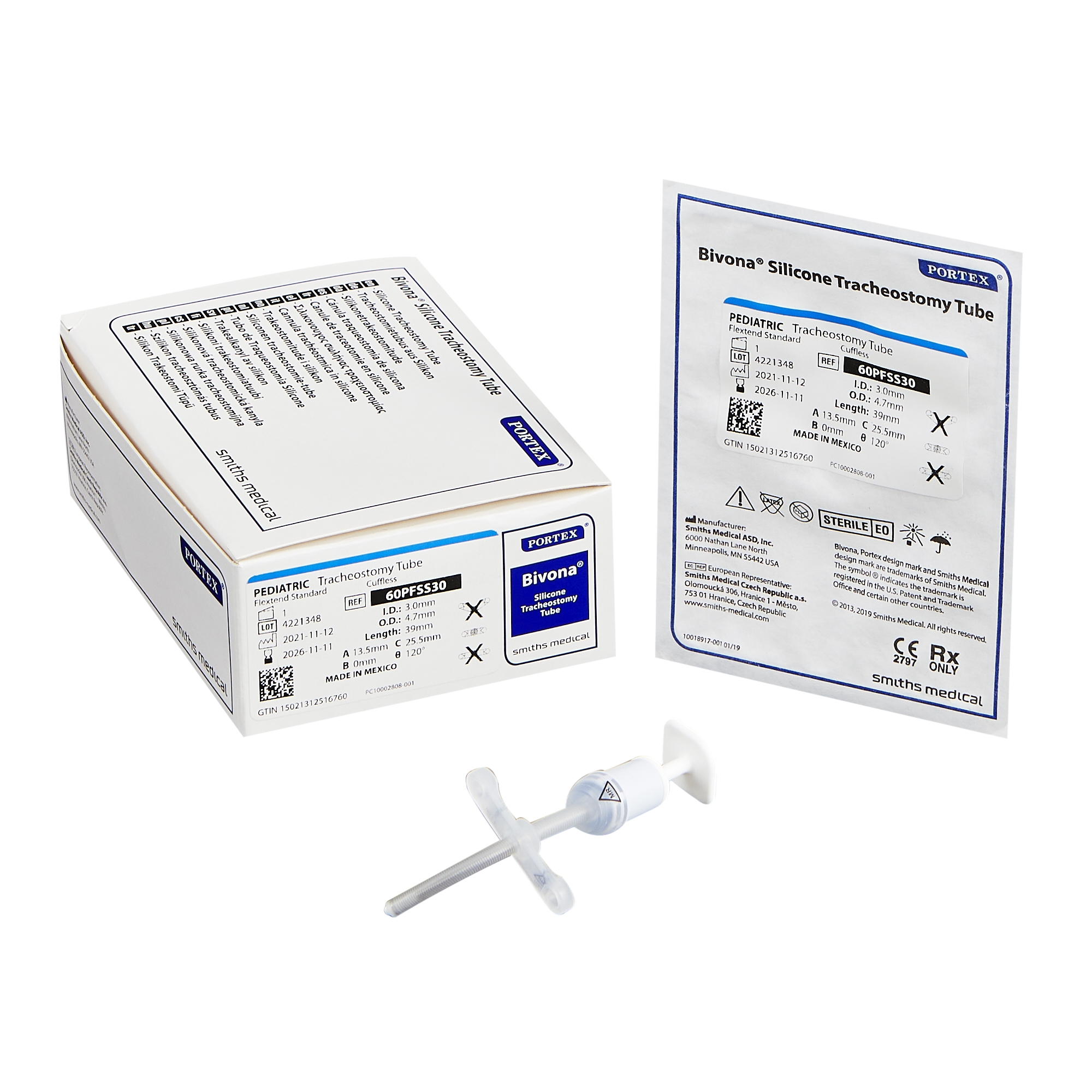 ICU Medical FKA Smiths Medical - 60PFSS30 Bivona® FlexTend™ Plus Tracheostomy Tube