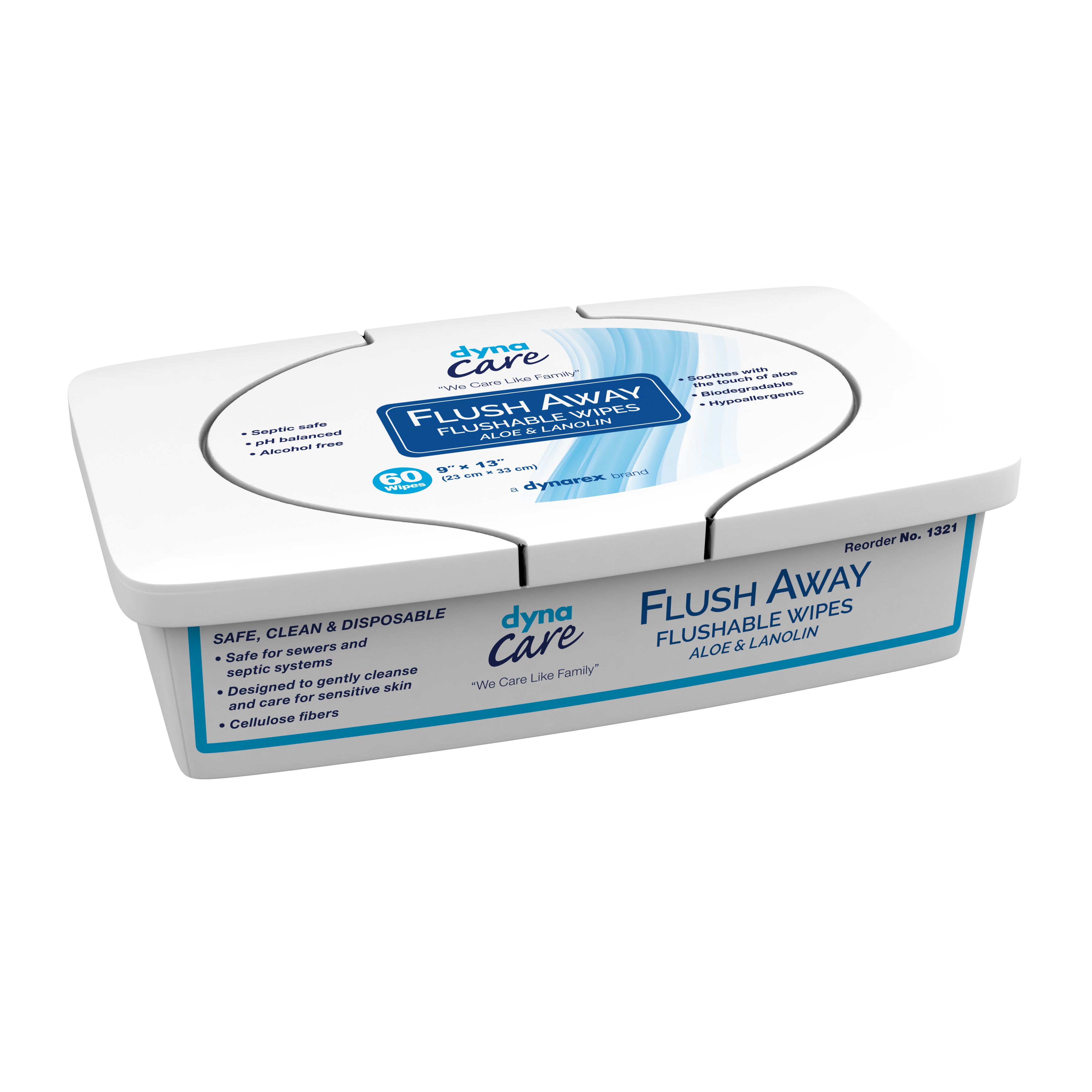 Dynarex - 1321 Dynarex Flush Away Personal Wipes