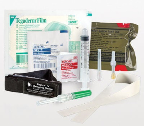 North American Rescue - 30-0013 Saline IV Start Kit 1.3 oz. Weight