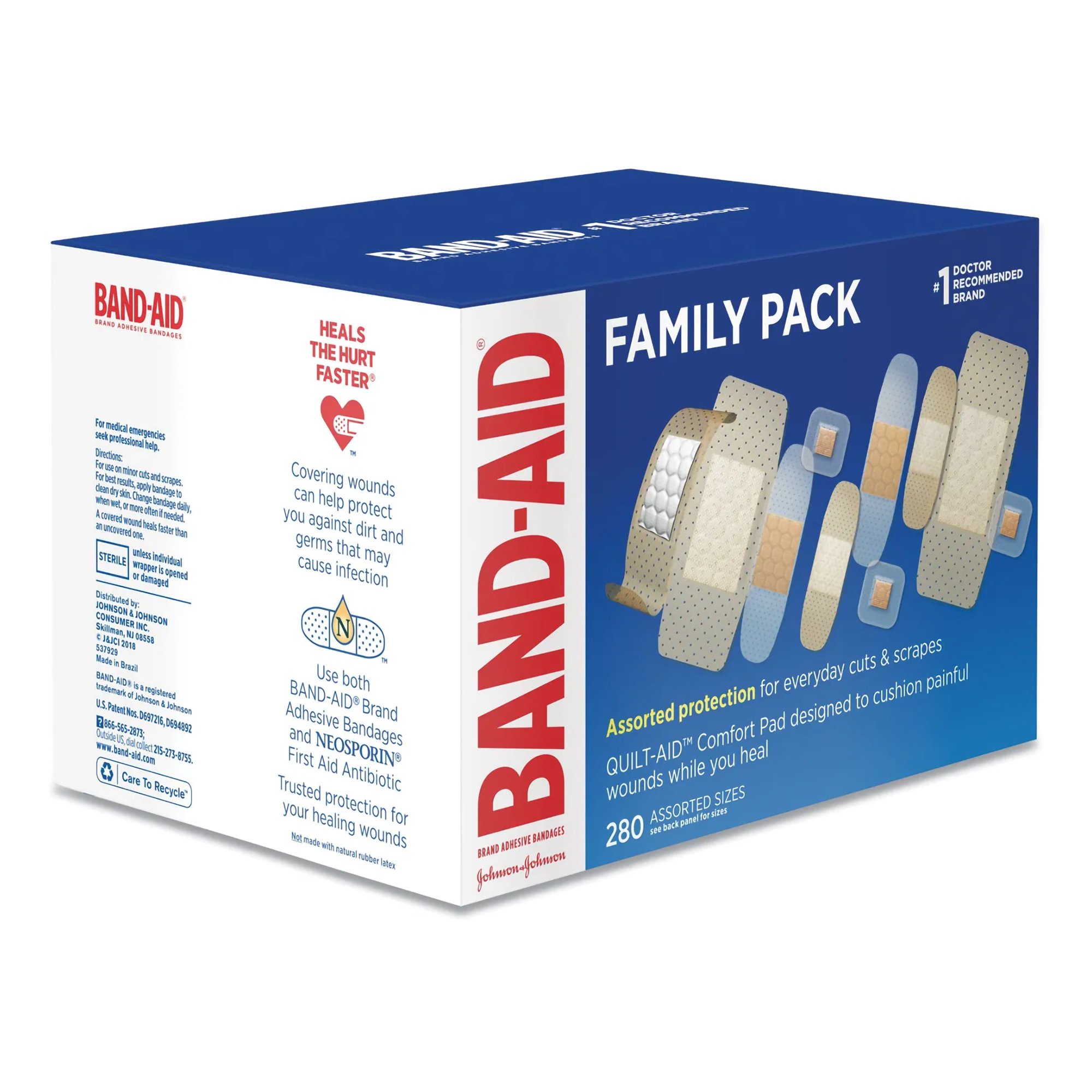 Kenvue Brands LLC 100471100 - Band-Aid® Adhesive Bandages Family Variety Pack - 1/Box, 18/Case