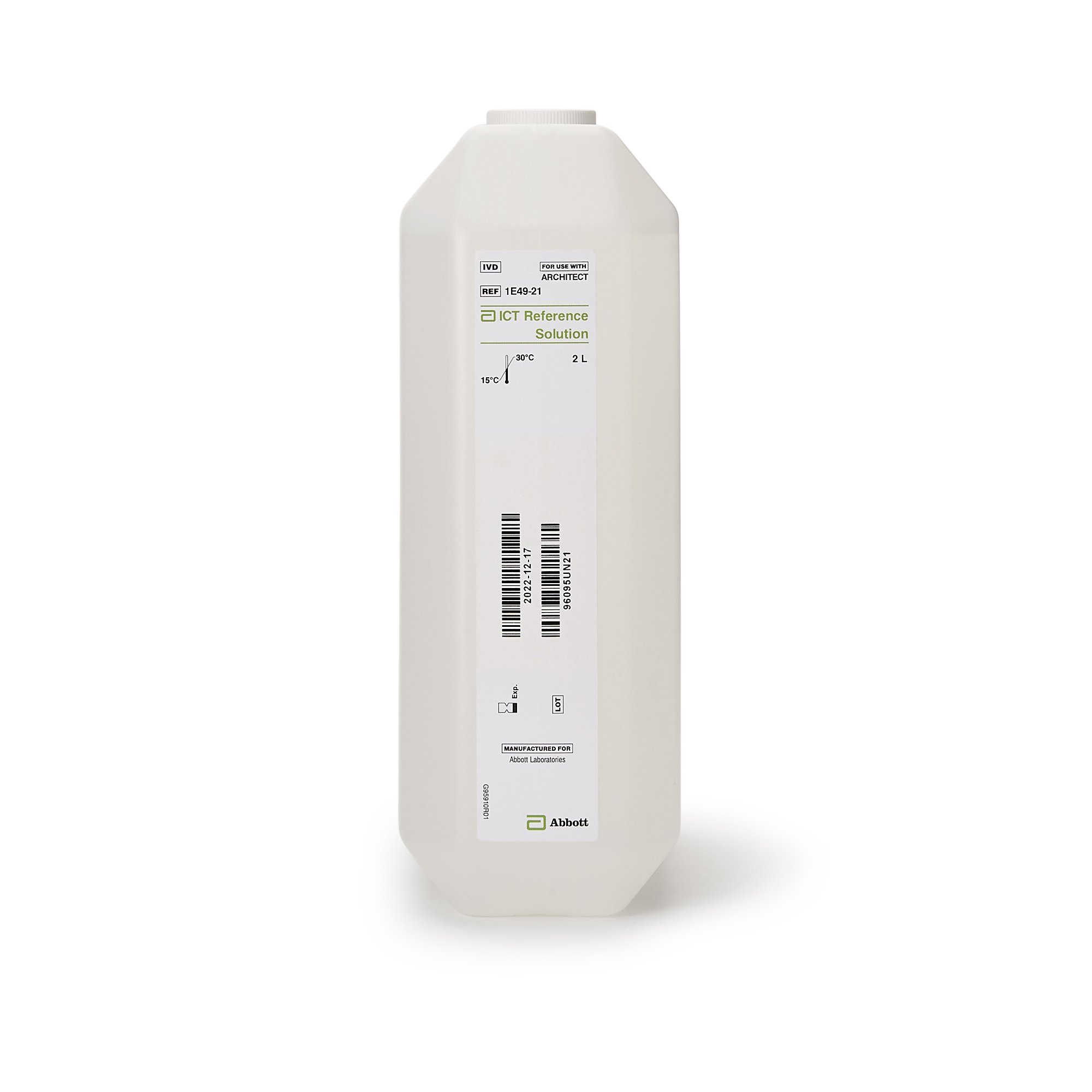 Abbott 01E4921 - Architect™ ICT Reference Solution for use with Architect c16000 Analyzer - 1/Box