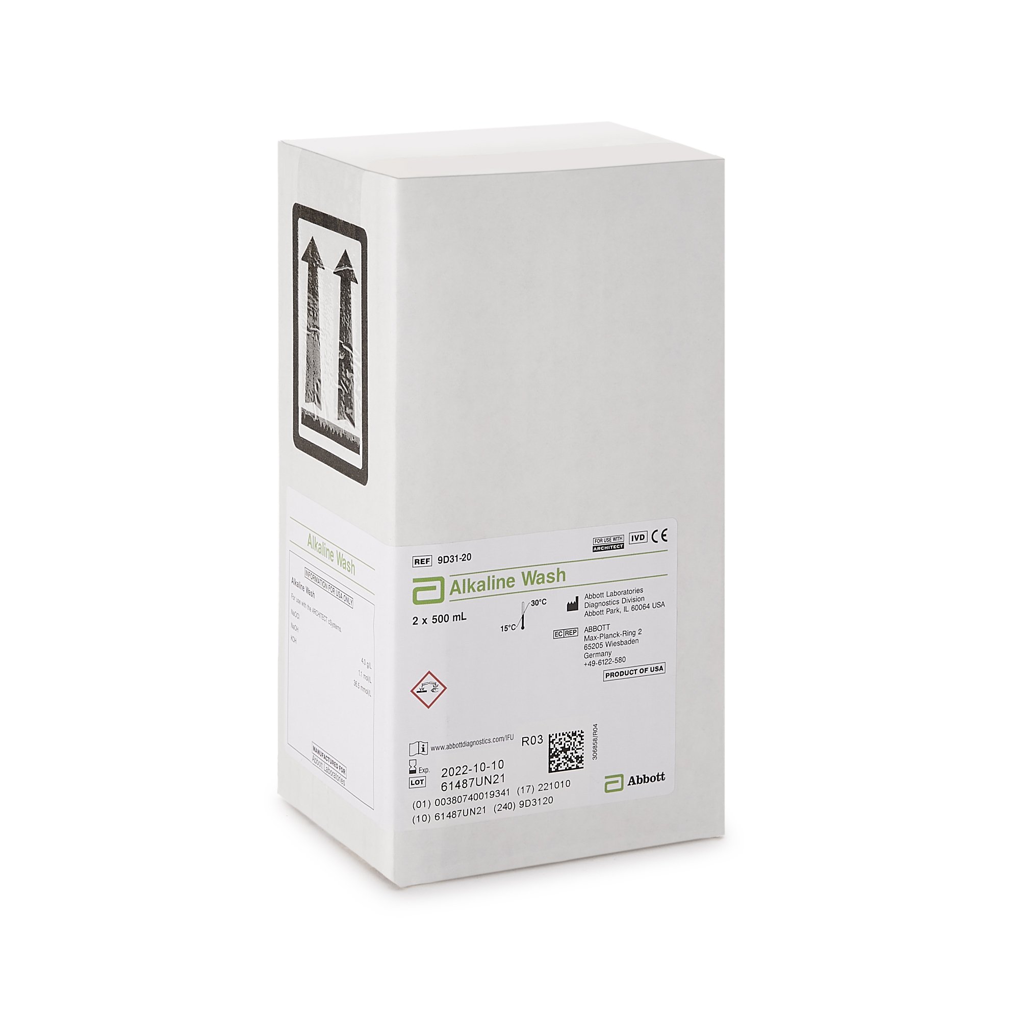 Abbott 09D3120 - Architect™ Wash Reagent for use with Architect c16000 Analyzer - 1/Each