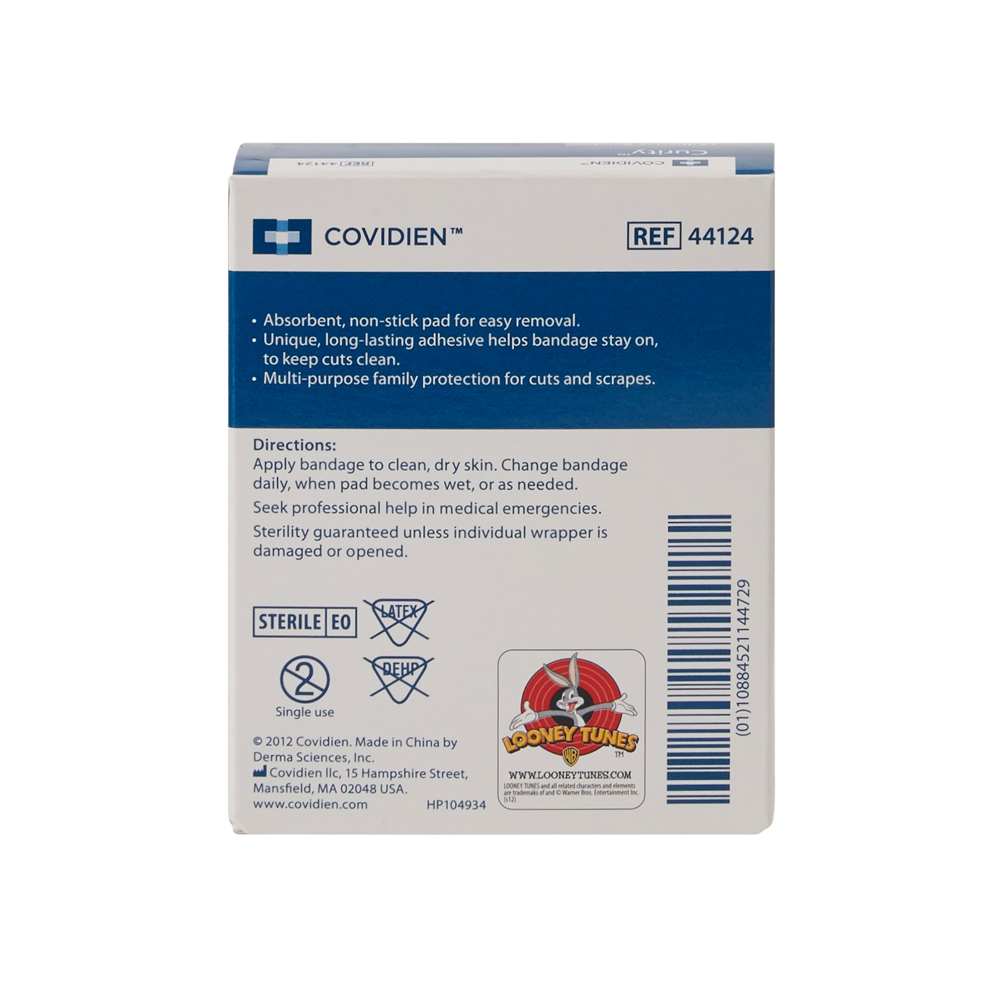 Cardinal 44124 - Curity™ Assorted Looney Tunes Adhesive Strip, ¾ x 3 Inch - 1/Box, 24/Case