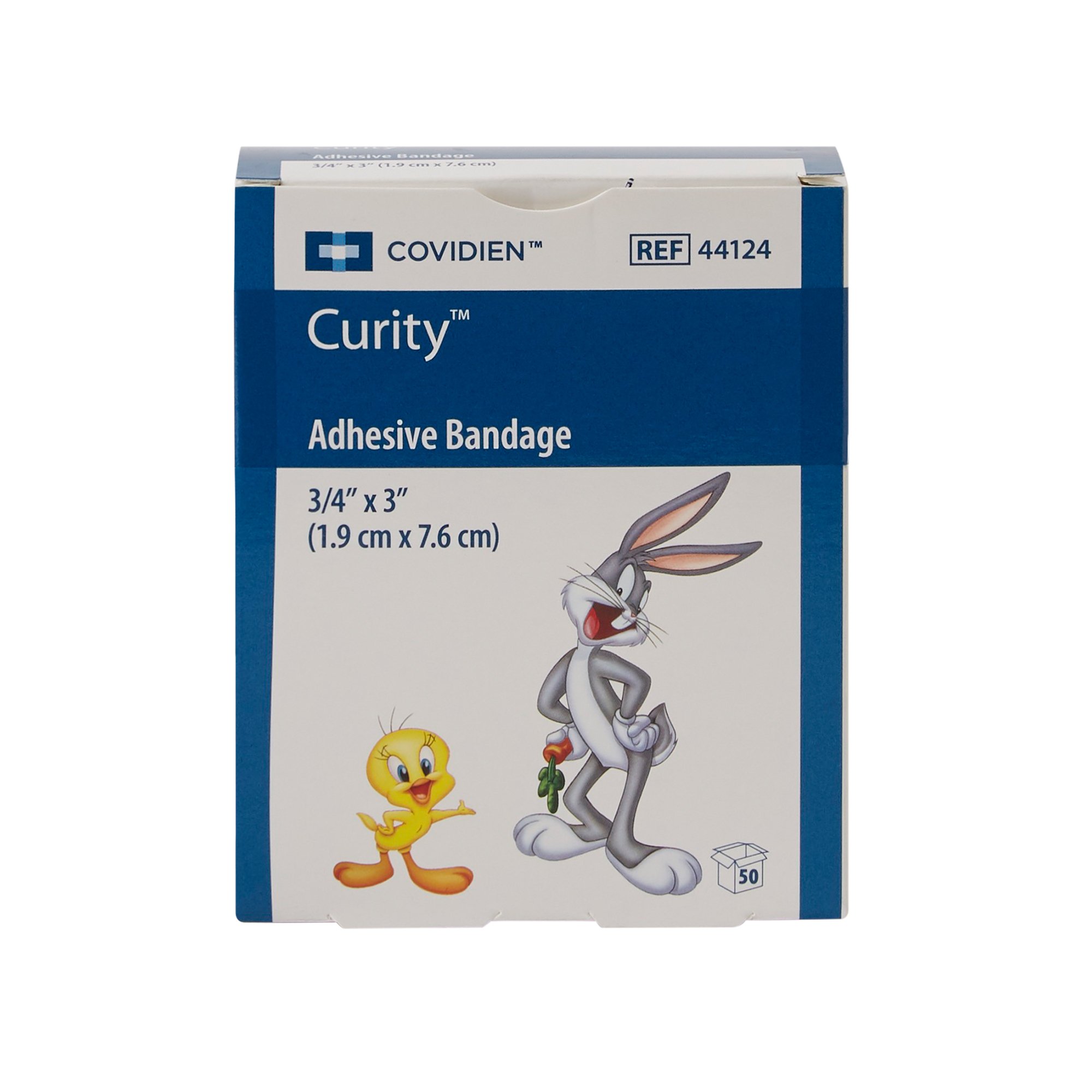 Cardinal 44124 - Curity™ Assorted Looney Tunes Adhesive Strip, ¾ x 3 Inch - 1/Box, 24/Case